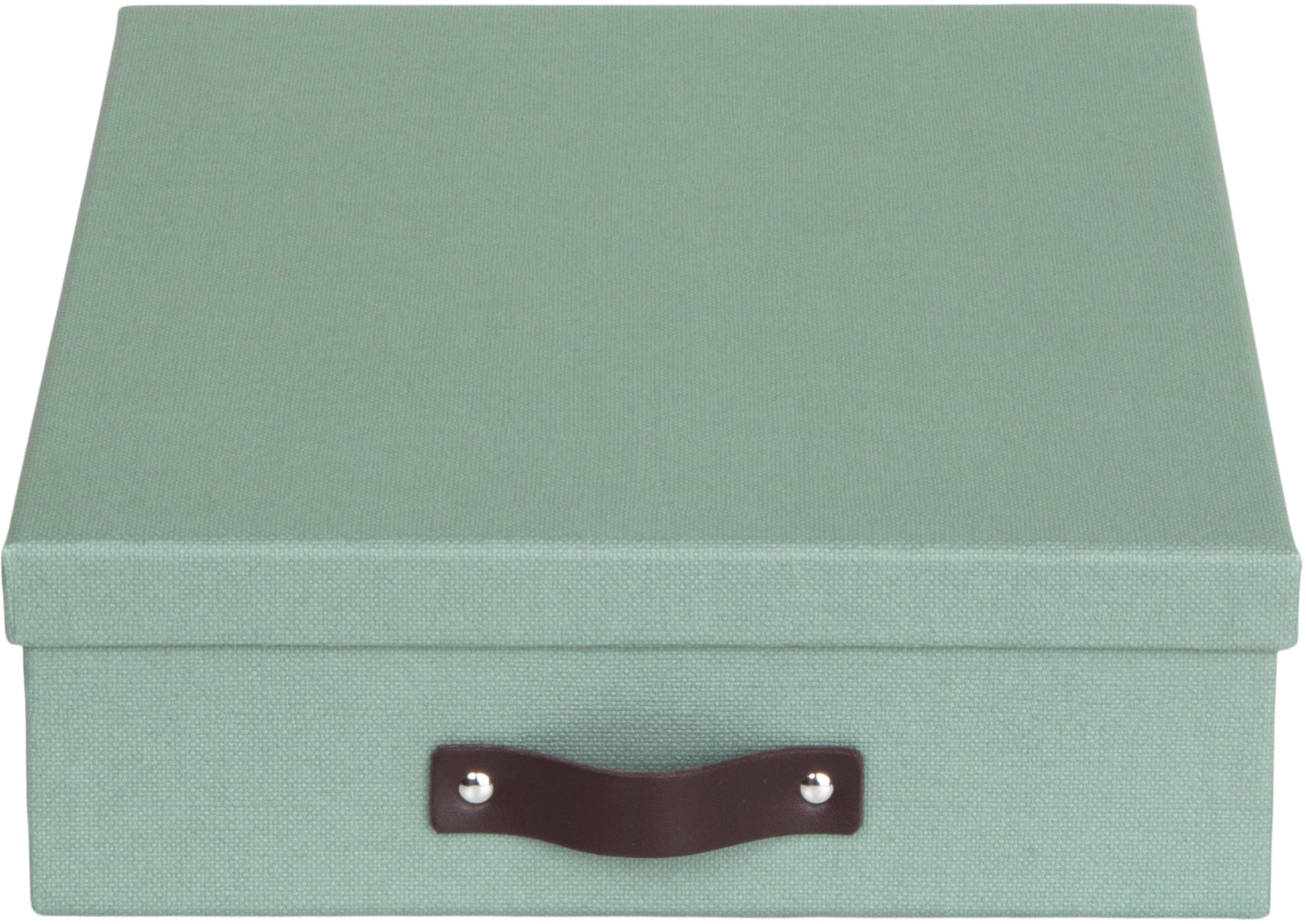 Bigso Box of Sweden Oskar Aufbewahrungsbox B 260 × H 90 × T 350 mm – für A4, mintgrün