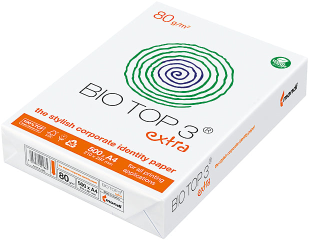Biotop BIO TOP 3 EXTRA Kopierpapier matt, naturweiss – A4, 80 g/m²