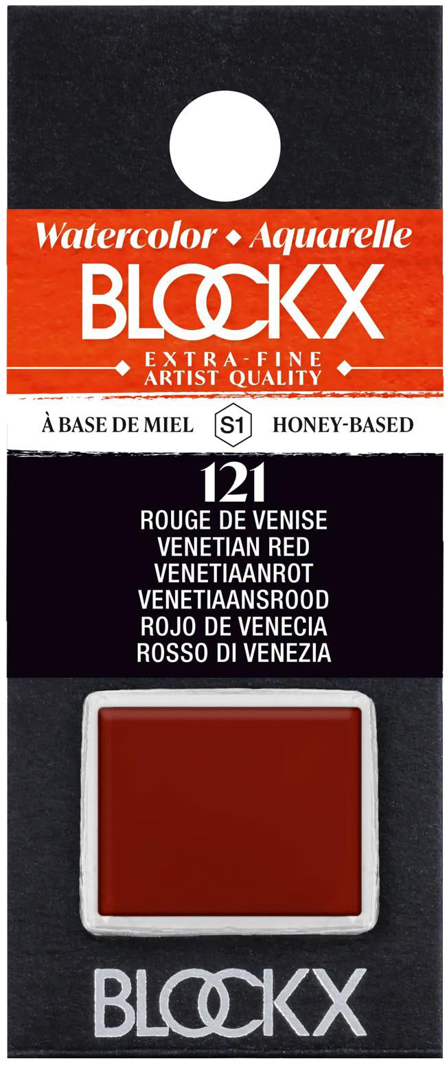 Blockx Aquarellfarbe – Venezienrot – 1,5 ml (1/2 Näpfchen)