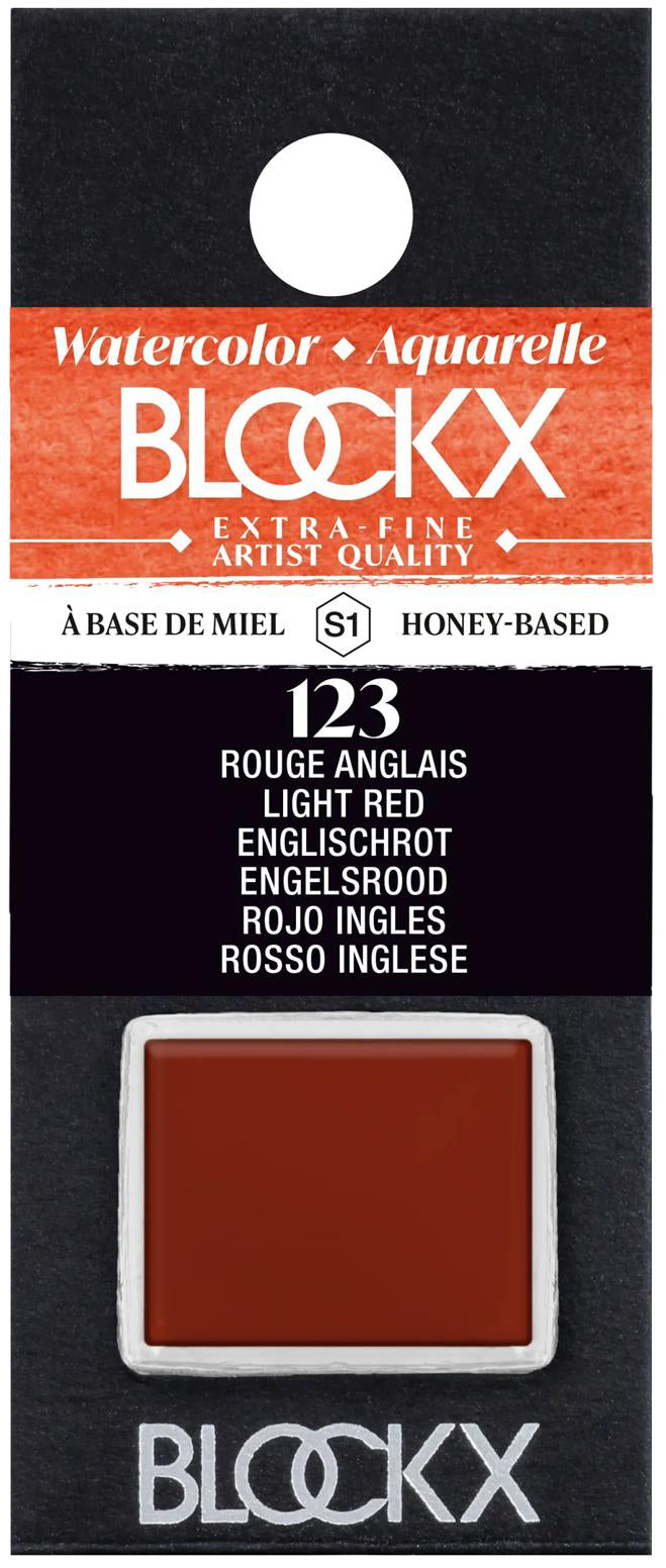 Blockx Aquarellfarbe – Englischrot – 1,5 ml, 1/2 Näpfchen