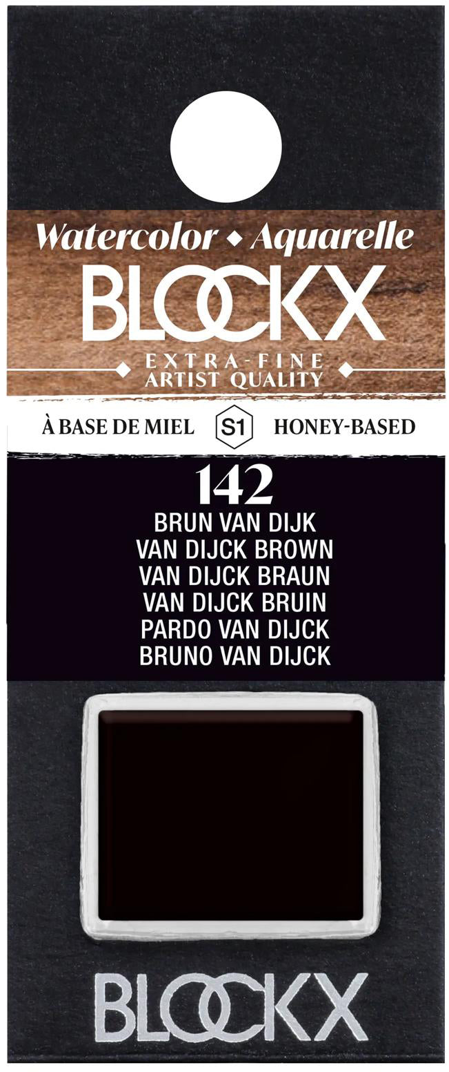 Blockx Aquarellfarbe – Van Dijk Braun – 1/2 Näpfchen (1,5 ml)