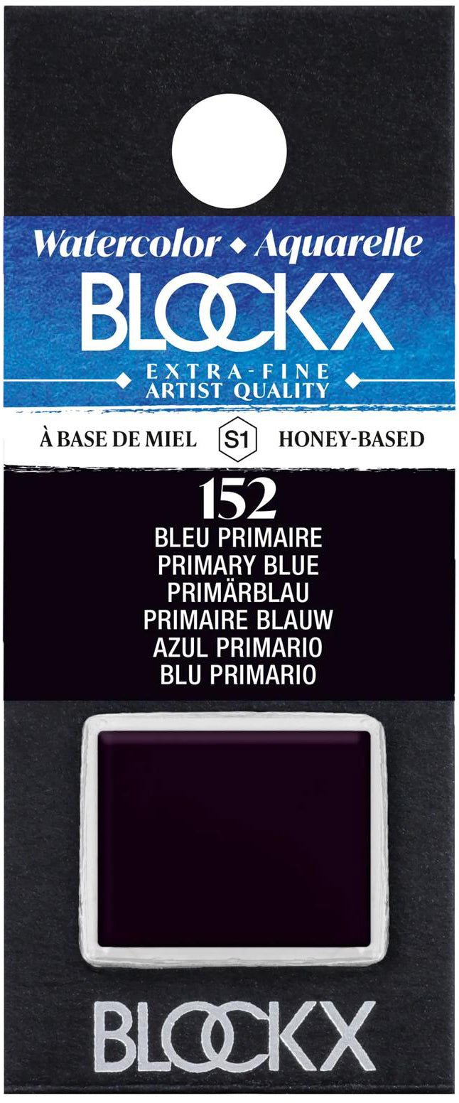 Blockx Aquarellfarbe – Primärblau – 1/2 Näpfchen, 1,5 ml