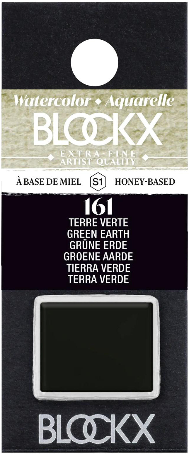 Blockx Aquarellfarbe – Grüne Erde – 1/2 Näpfchen, 1,5 ml