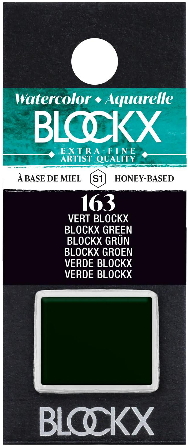 Blockx Aquarellfarbe – Grün – 1/2 Näpfchen, 1,5 ml