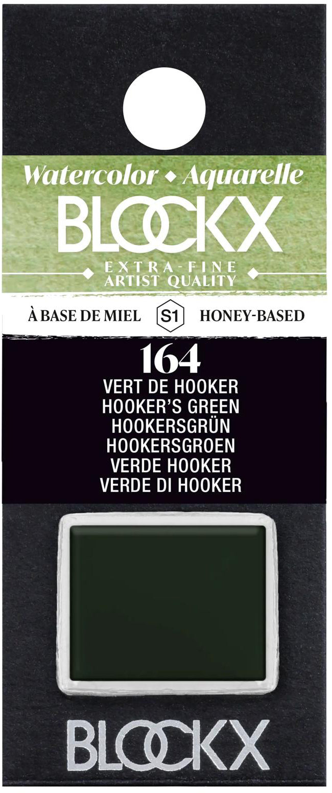 Blockx Aquarellfarbe – Hookersgrün – 1/2 Näpfchen, 1,5 ml