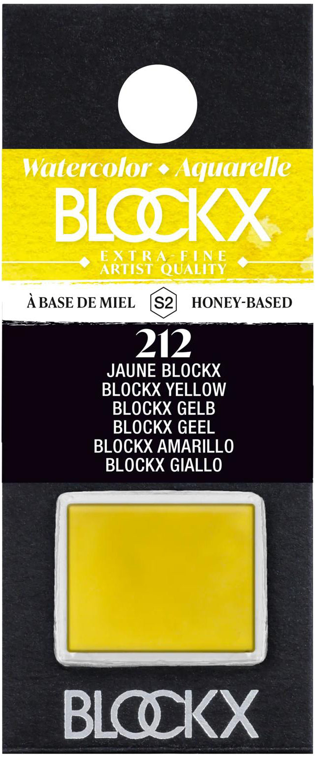 Blockx Aquarellfarbe – Gelb – 1,5 ml (1/2 Näpfchen)