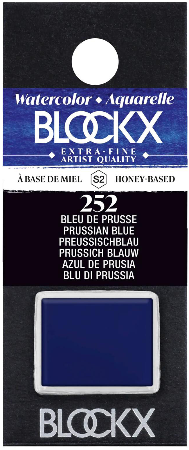 Blockx Aquarellfarbe – Preussischblau – 1/2 Näpfchen, 1,5 ml