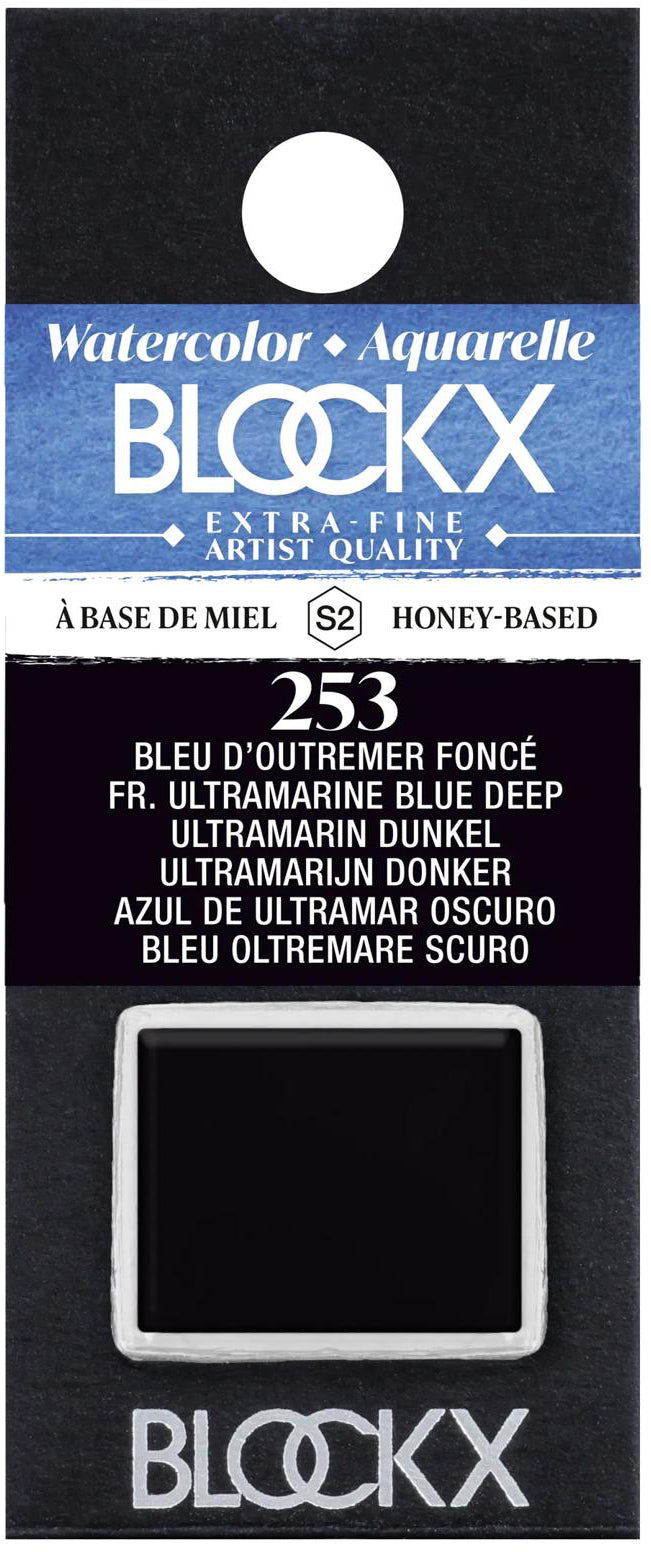 Blockx Aquarellfarbe – Dunkel Ultramarin – 1,5 ml (1/2 Näpfchen)