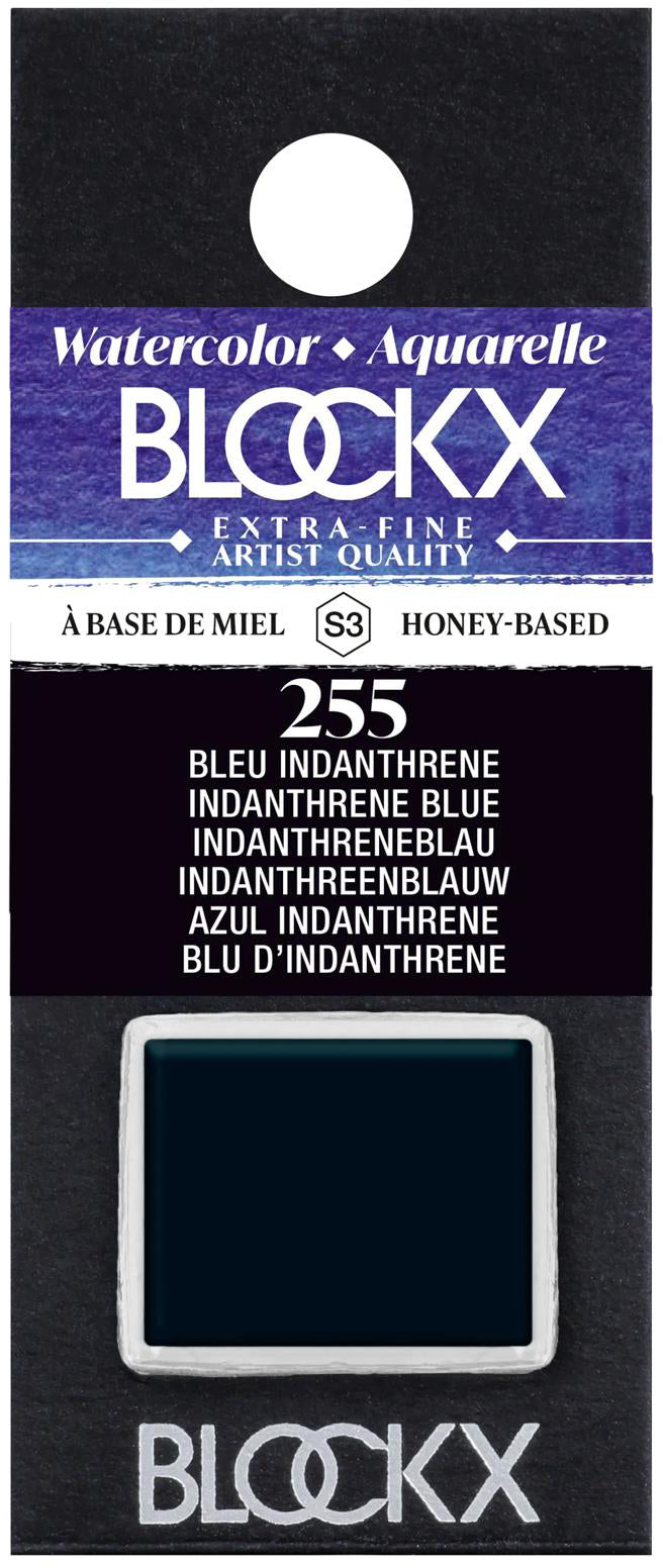 Blockx Aquarellfarbe – Indanthrenblau – 1/2 Näpfchen, 1,5 ml