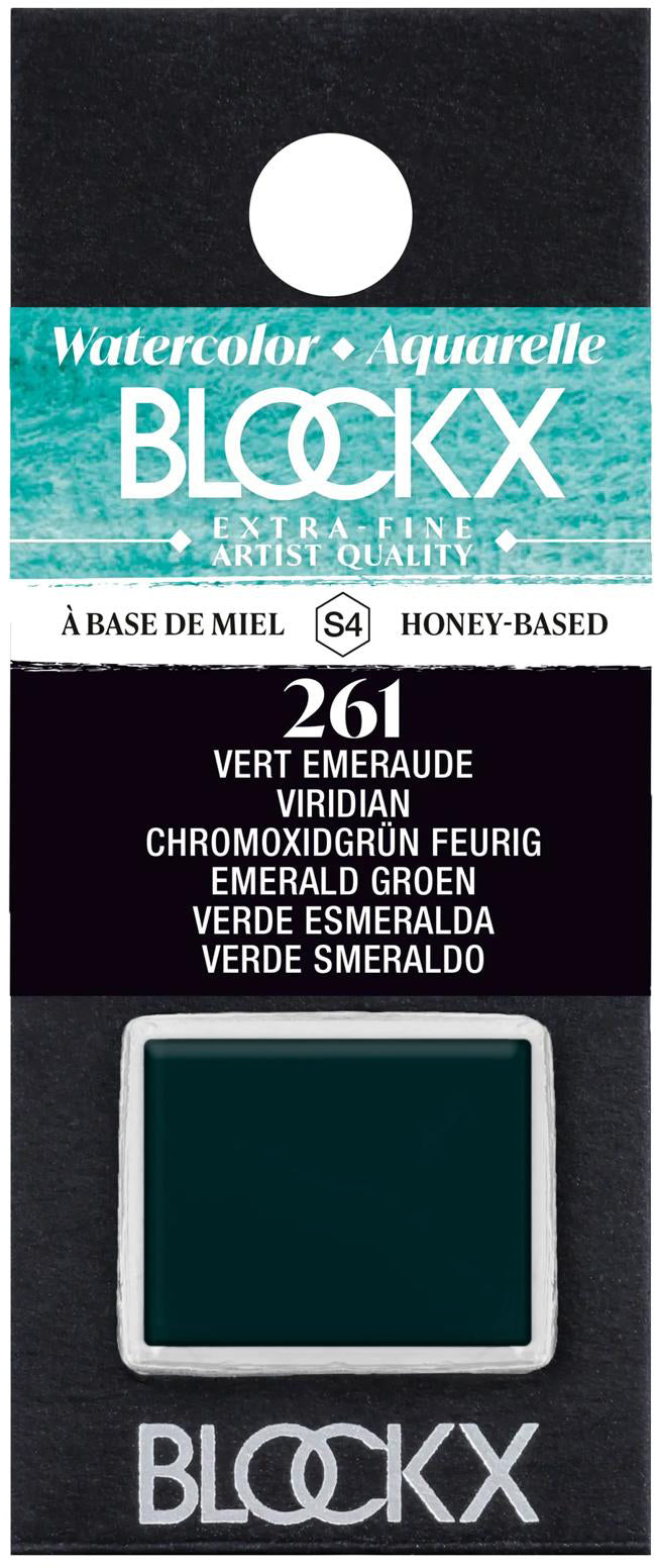 Blockx Aquarellfarbe – Chromoxidgrün – 1,5 ml (½ Näpfchen)