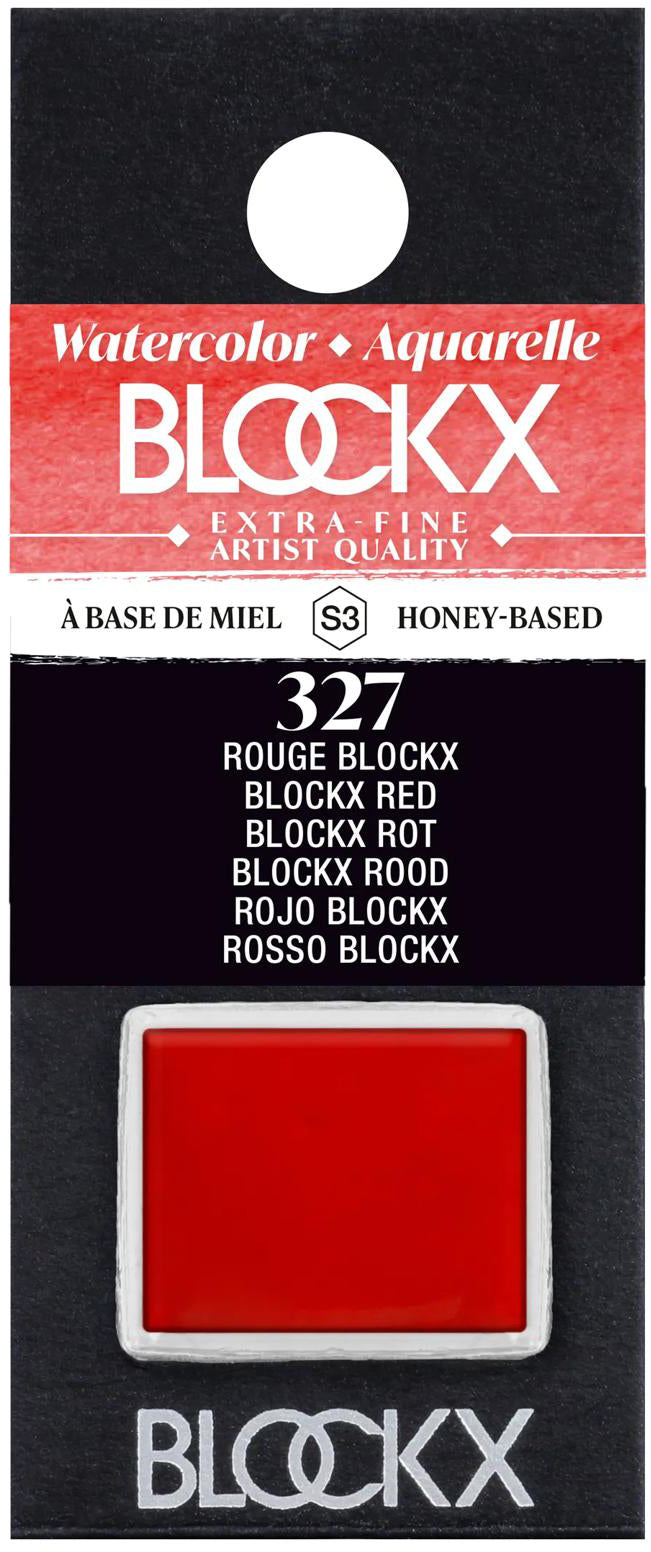 Blockx Aquarellfarbe – Rot – 1/2 Näpfchen, 1,5 ml