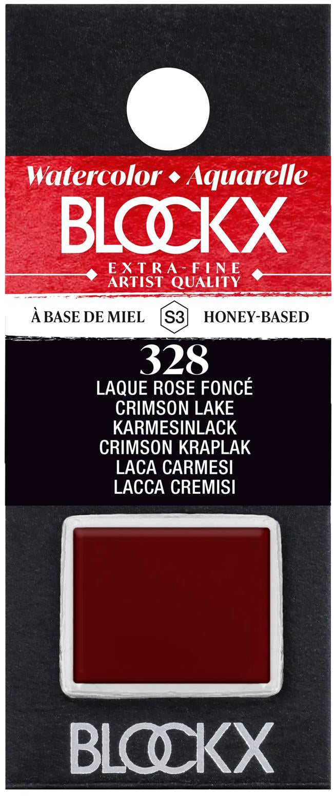 Blockx Aquarellfarbe – Dunkelrosa, glänzend – 1/2 Näpfchen (1,5 ml)