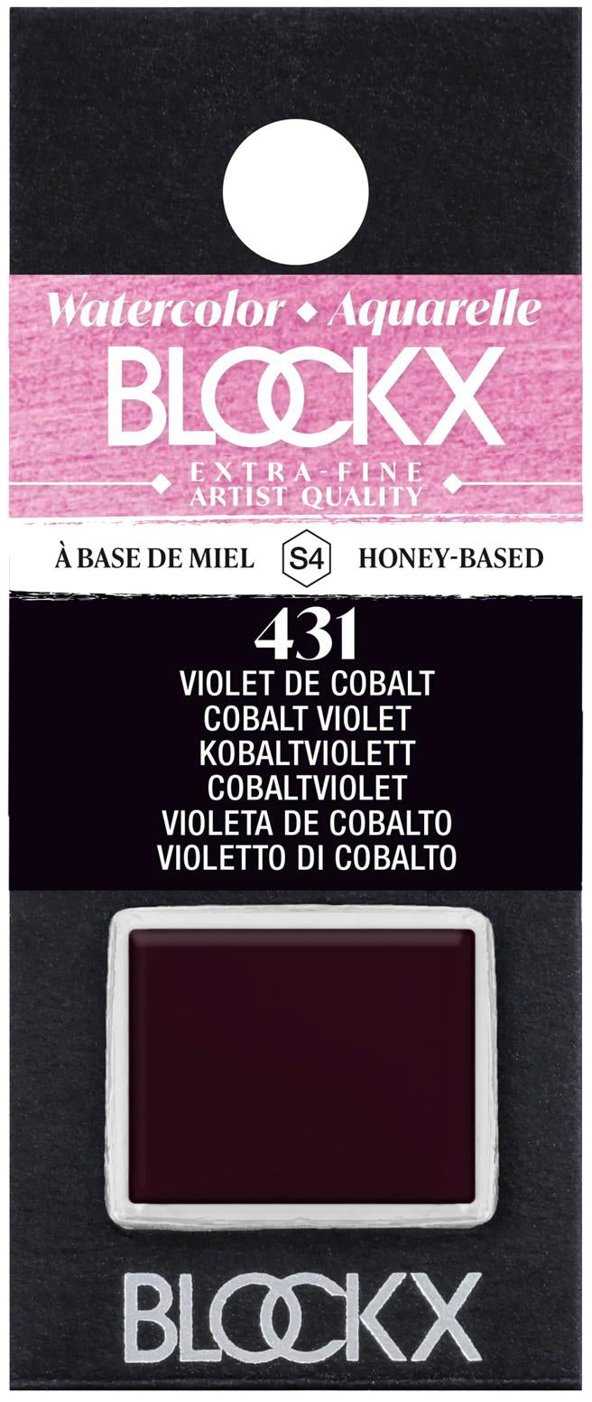 Blockx Aquarellfarbe – Kobaltviolett – 1,5 ml (1/2 Näpfchen)