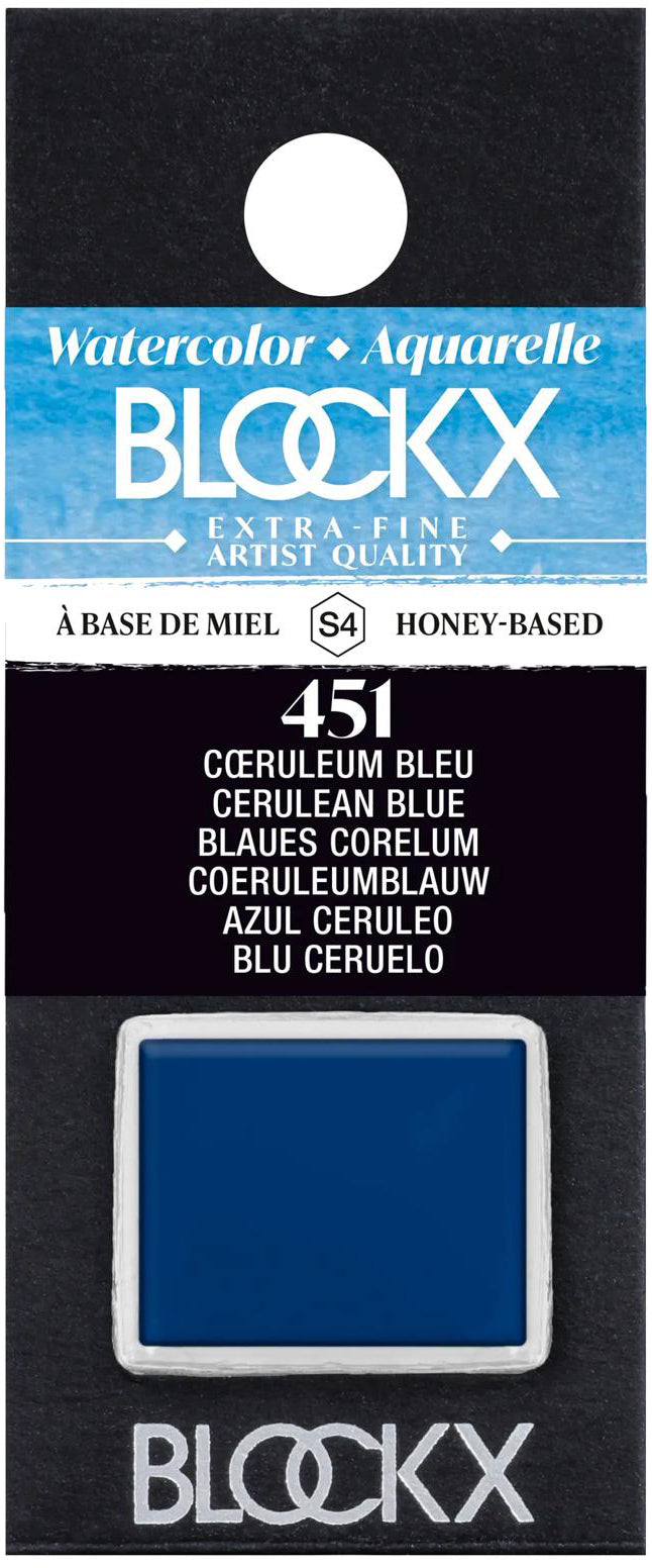 Blockx Aquarellfarbe – Corelum Blau – 1/2 Näpfchen, 1,5 ml