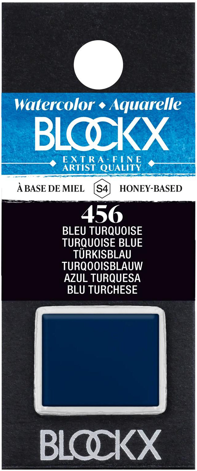 Blockx Aquarellfarbe – Türkisblau – 1/2 Näpfchen, 1,5 ml