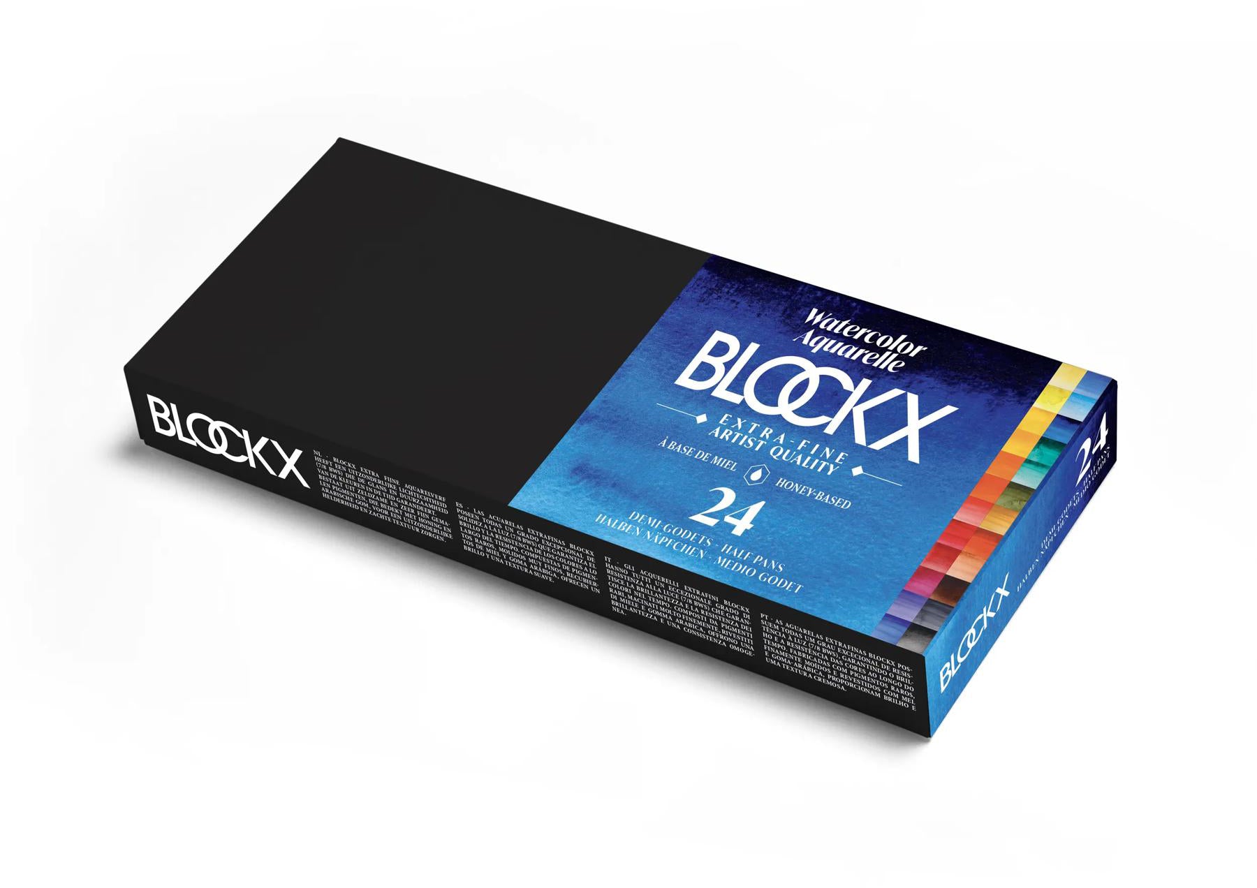 Blockx Aquarellkasten – 24 Farben, Metallkasten