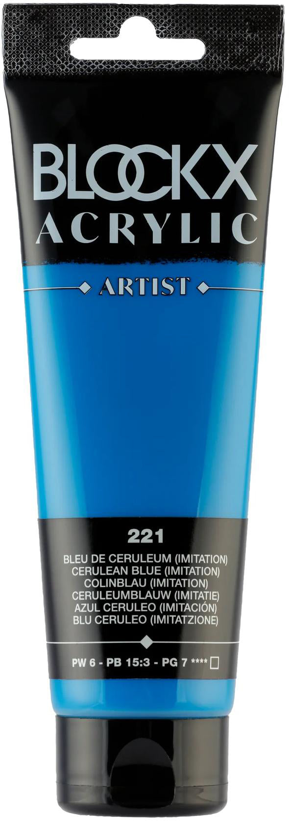 Blockx Acrylfarbe – Colinblau Imitation, seidenmatt – 120 ml