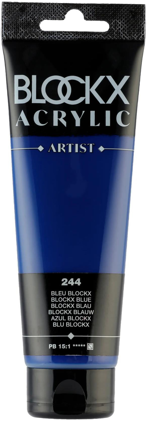 Blockx Acrylic Artist Acrylfarbe – Blau, seidenmatt – 120 ml
