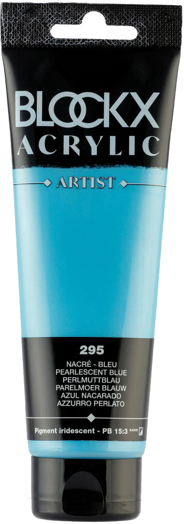 Blockx Acrylfarbe – Perlmuttblau, seidenmatt – 120 ml