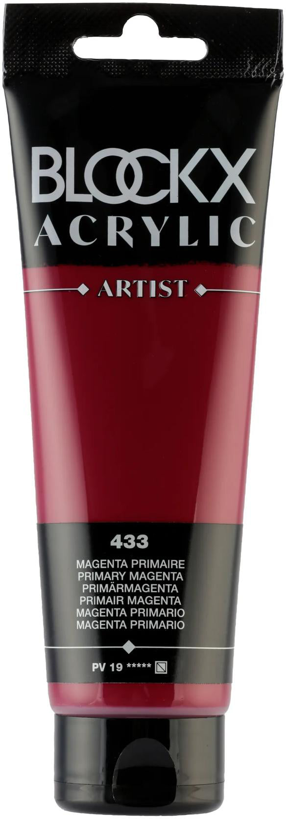 Blockx Acrylic Artist Acrylfarbe – Primärmagenta, seidenmatt – 120 ml