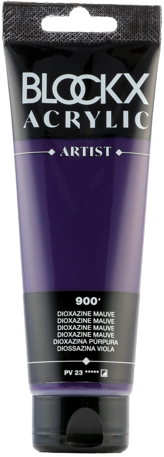 Blockx Acrylic Artist Acrylfarbe – Dioxazin Mauve, seidenmatt – 120 ml