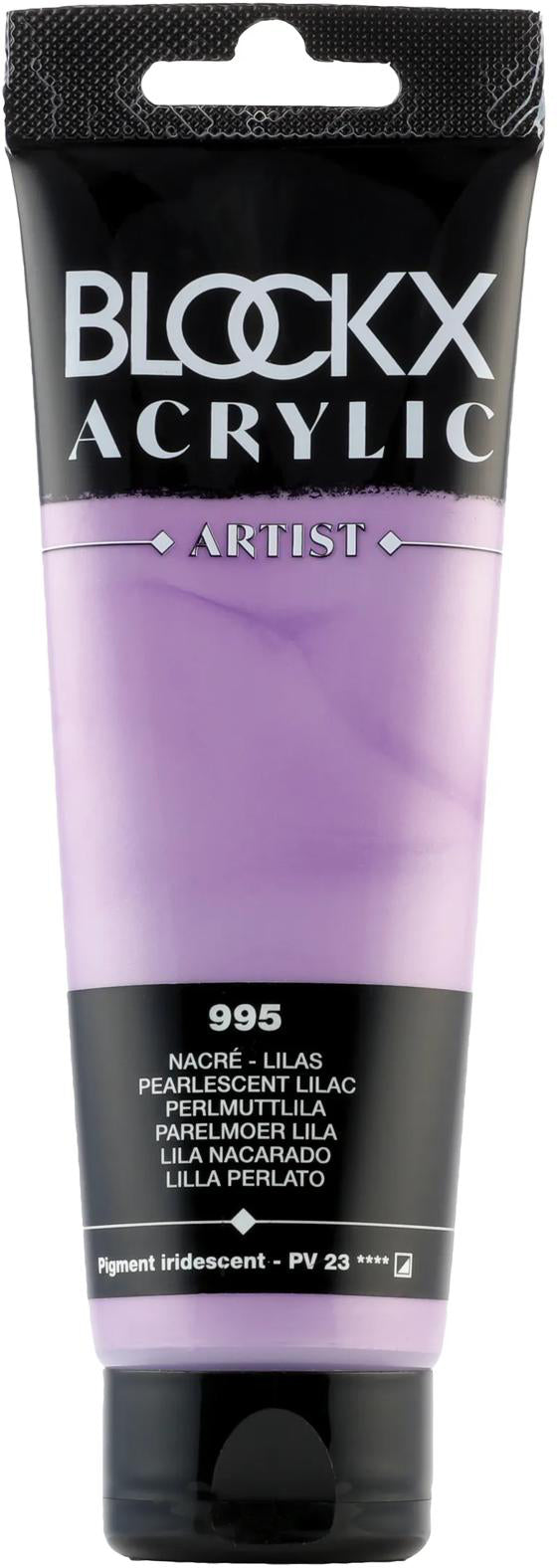 Blockx Acrylic Artist Acrylfarbe – Perlmuttlila, seidenmatt – 120 ml