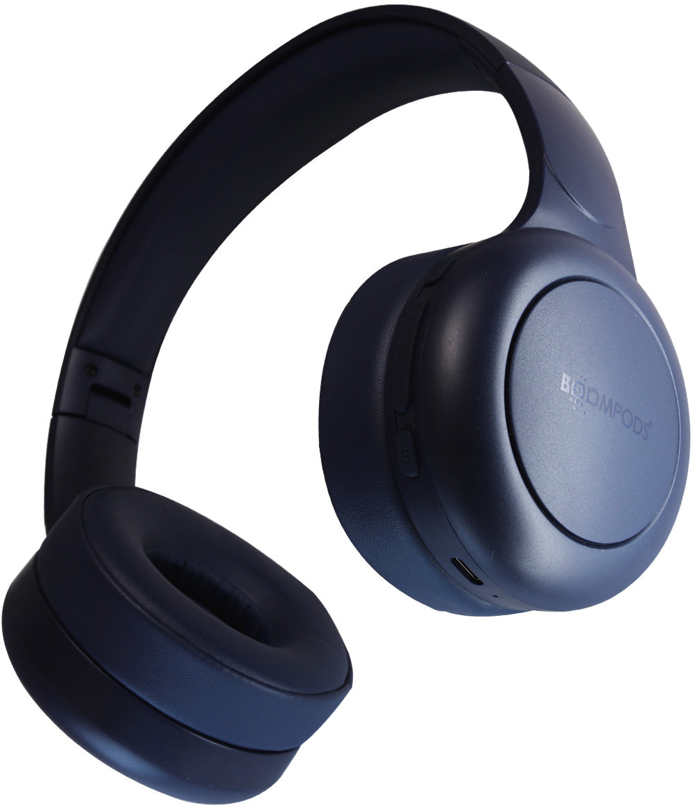 Boompods Headpods Tune HP3BLU Over-Ear Kopfhörer – Kabel + BT, Blau, BT 5.3