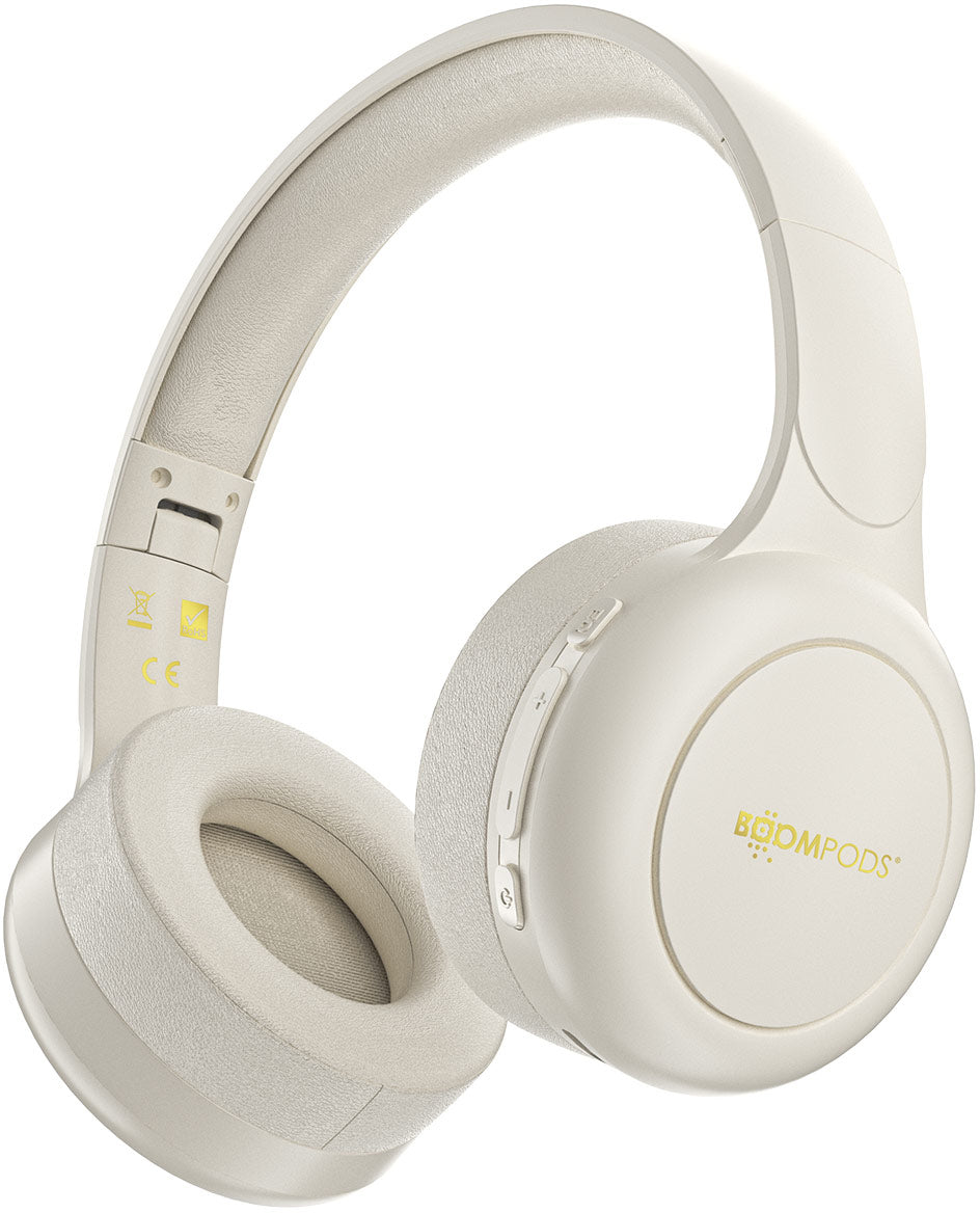 Boompods Headpods Tune HP3SAN Over-Ear Kopfhörer – Kabel + BT, BT 5.3, Sand