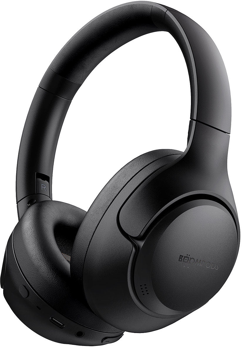 Boompods Orbit Over-Ear Kopfhörer – Kabel + BT, 3,5 mm Klinke, ANC, Schwarz, BT 5.3