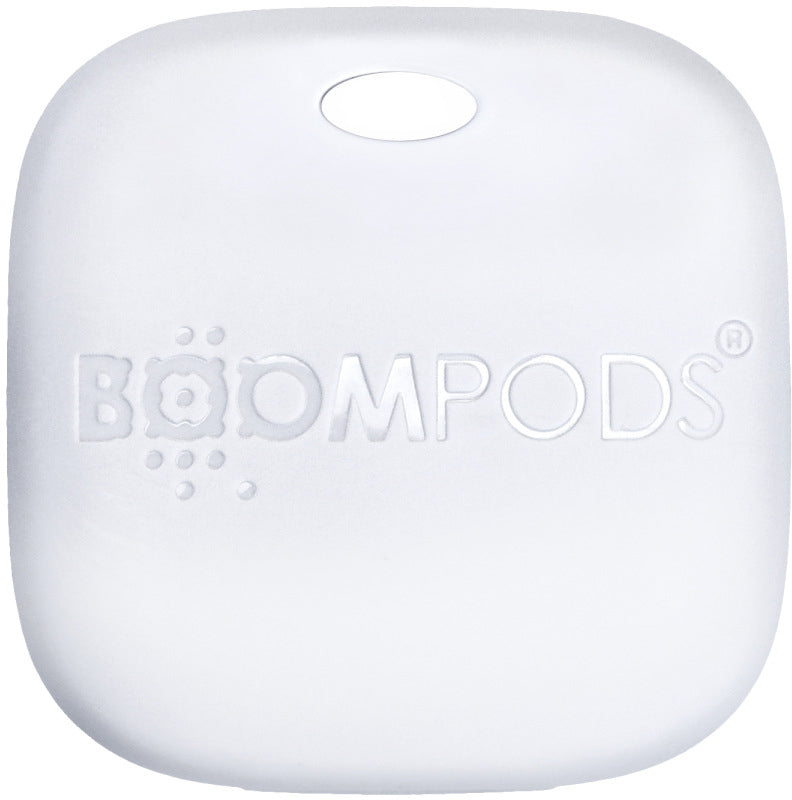 Boompods Boomtag – Bluetooth-Tracker – für Apple Wo ist? und Android – wiederaufladbar, USB-C – Weiss