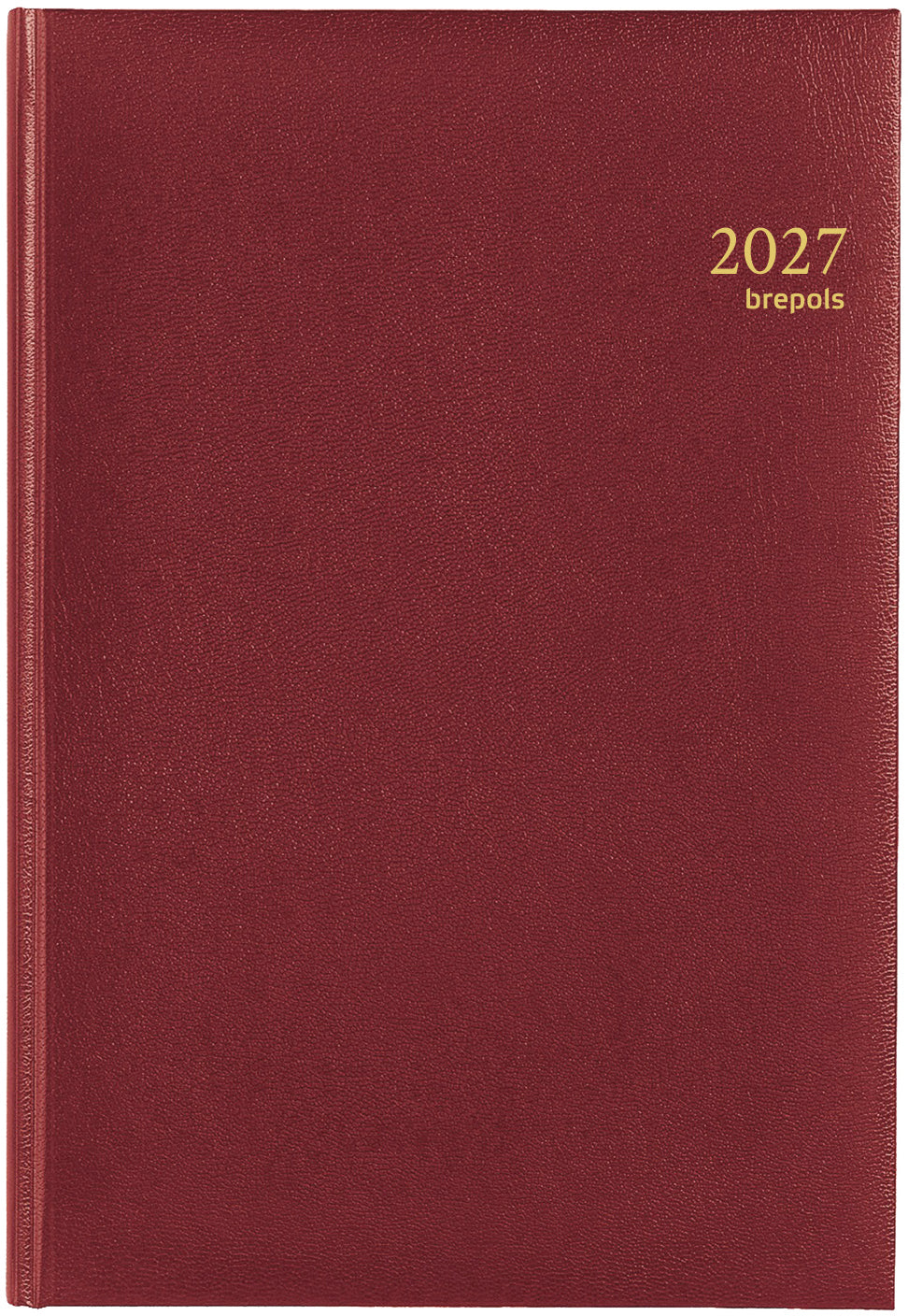 Brepols Omega Lima – Wochenagenda 2027, 1 Woche/2 Seiten, 21,1 × 30,0 cm, Bordeaux