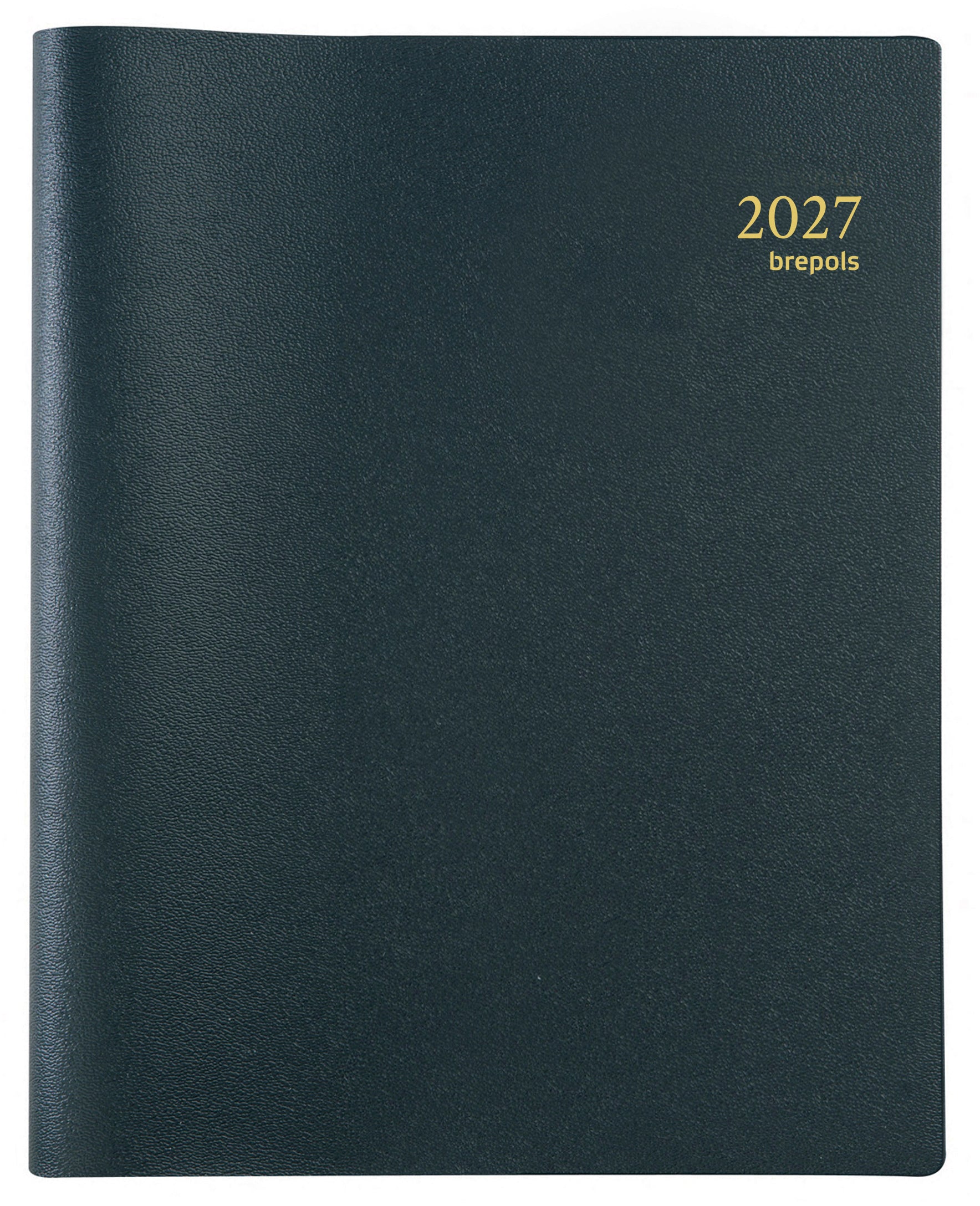 Brepols Timing Genova – Wochenagenda 2027, 1 Woche/2 Seiten, 18,1 × 22,7 cm, Schwarz