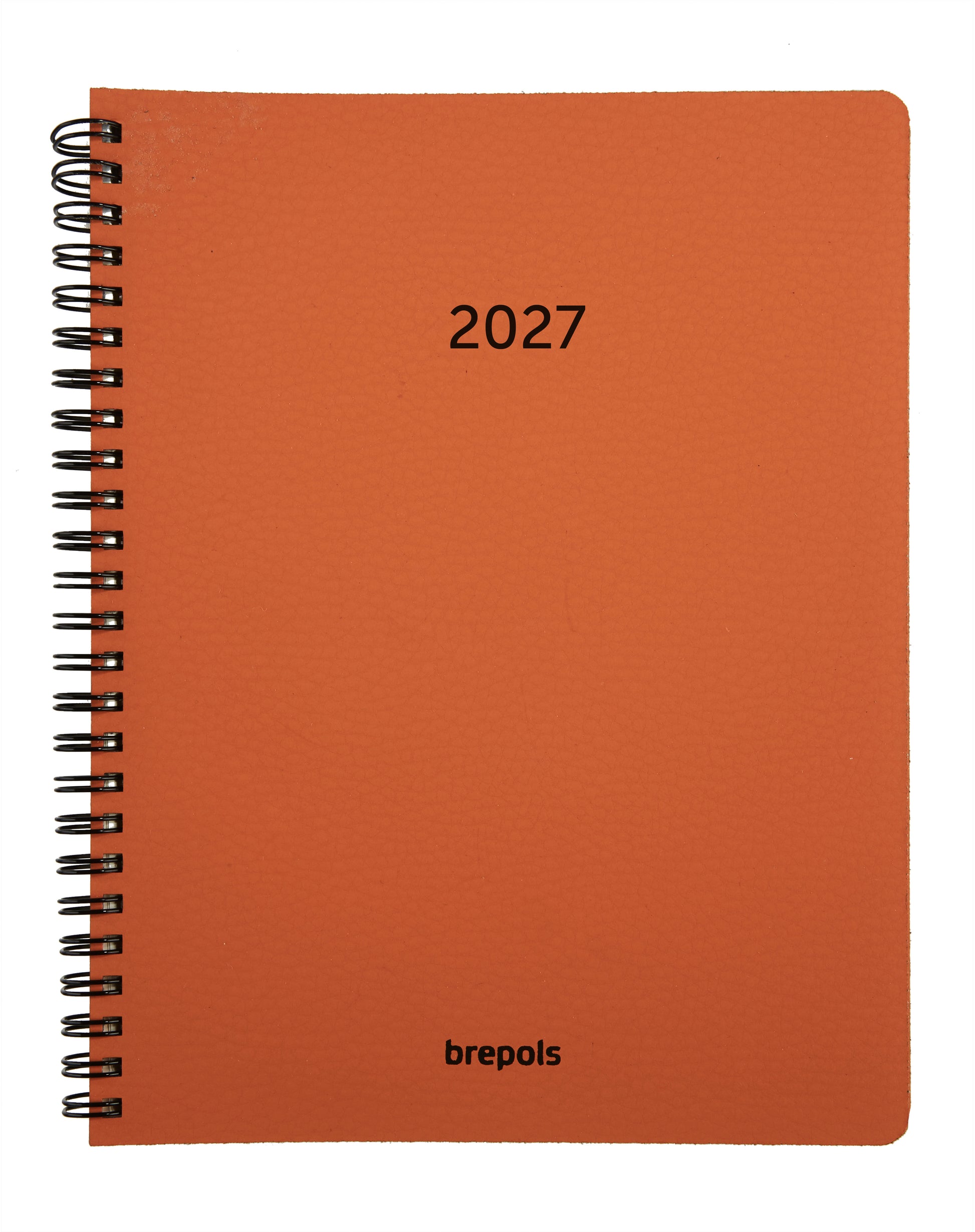Brepols Timing Calvi – Wochenagenda 2027, 1 Woche/2 Seiten, 19,0 × 22,2 cm, orange