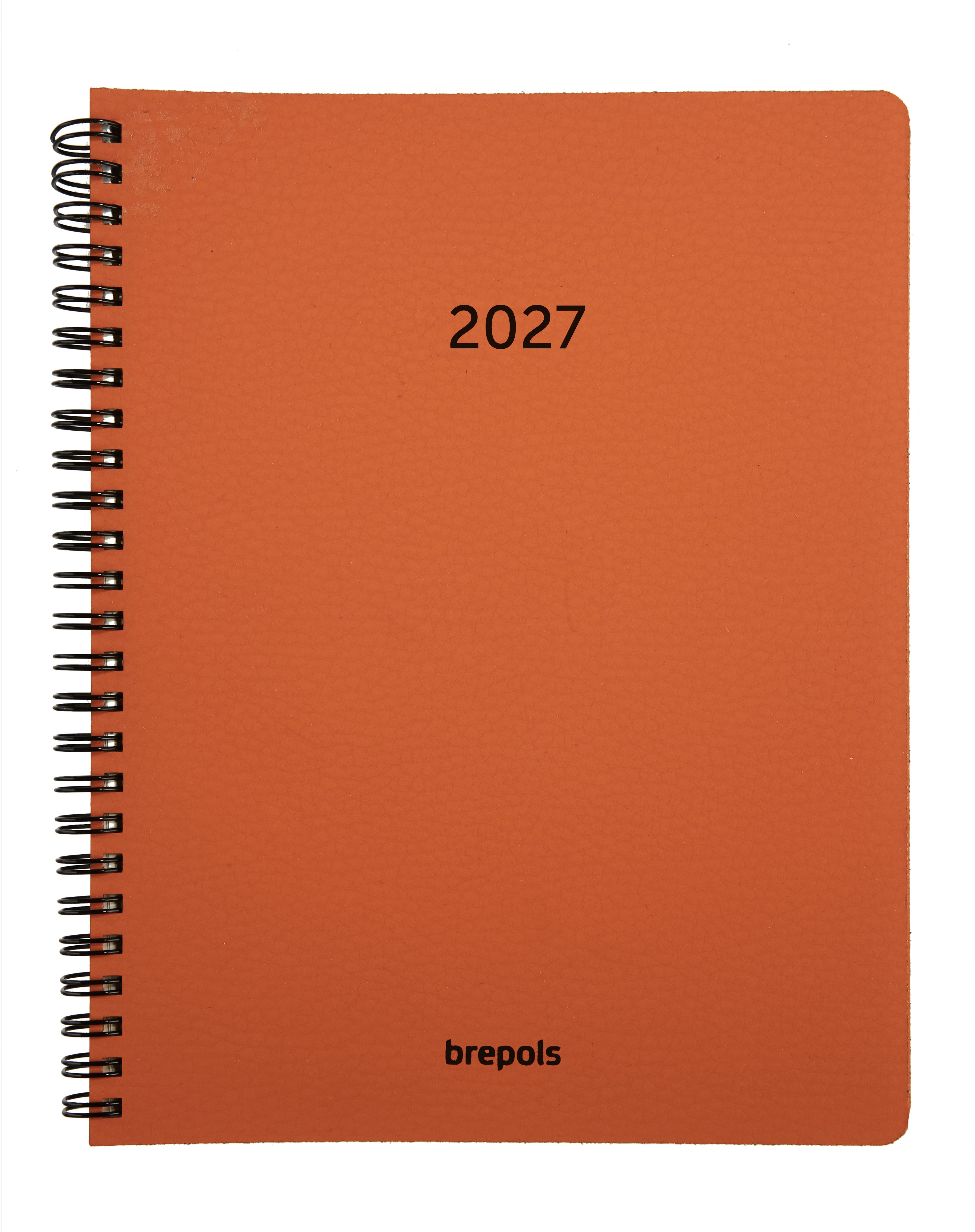 Brepols Timing Calvi – Wochenagenda 2027, 1 Woche/2 Seiten, 19,0 × 22,2 cm, orange