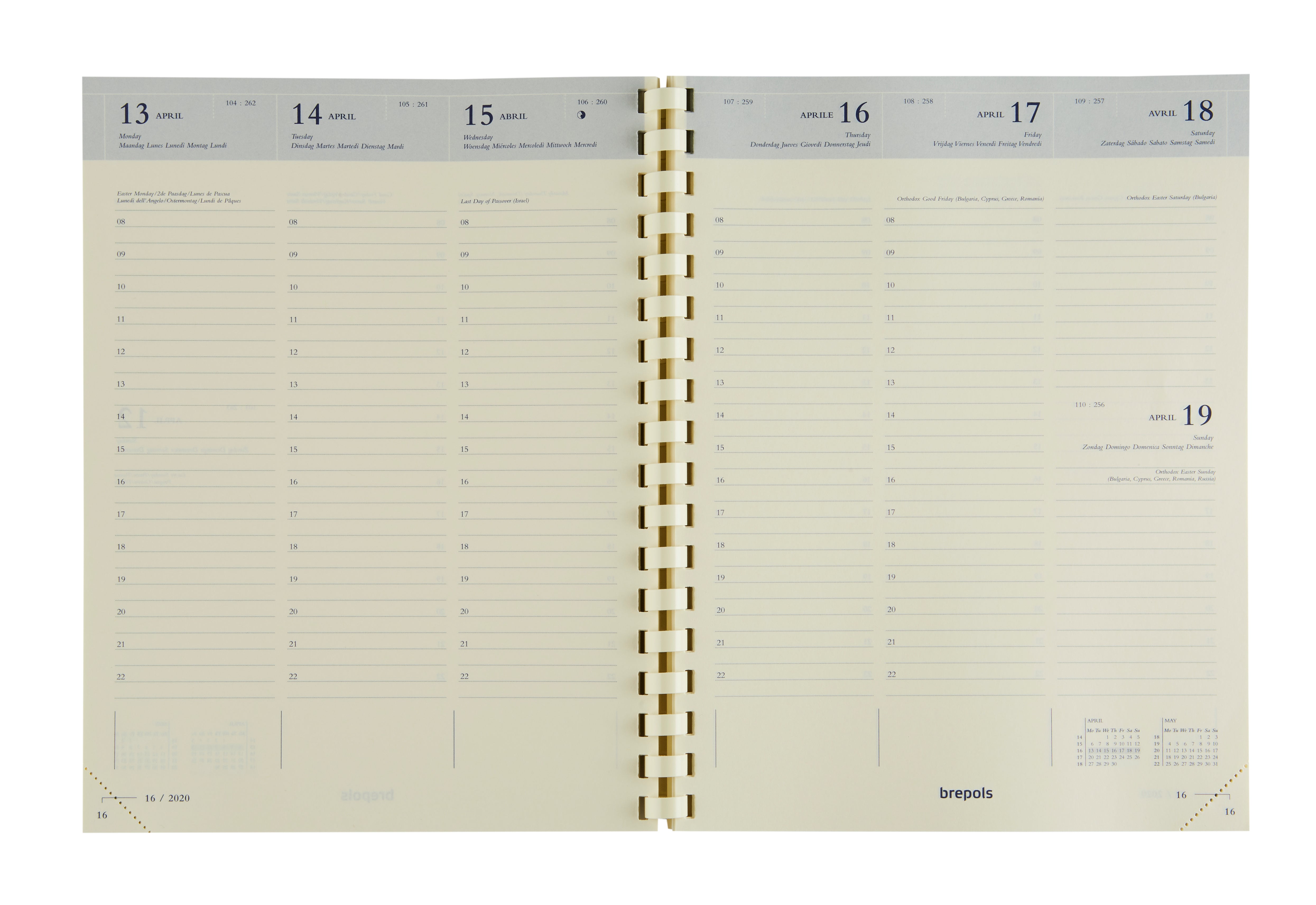Brepols Timing – Kalendereinlage 2027, 1 Woche/2 Seiten, 17,5 × 22 cm, für Brepols Timing Agenden