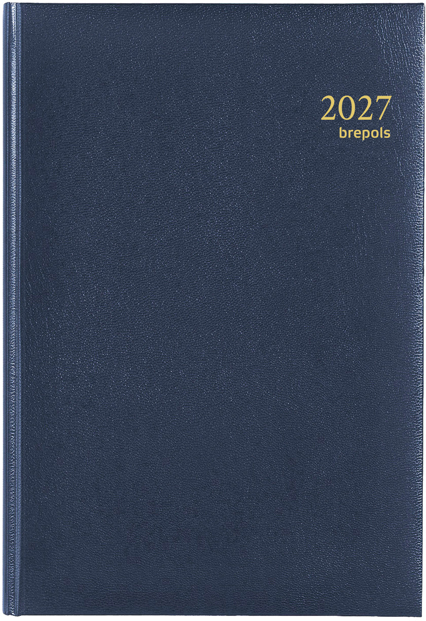 Brepols Minister Lima – Tagesagenda 2027, 1 Tag/1 Seite, A5, Blau