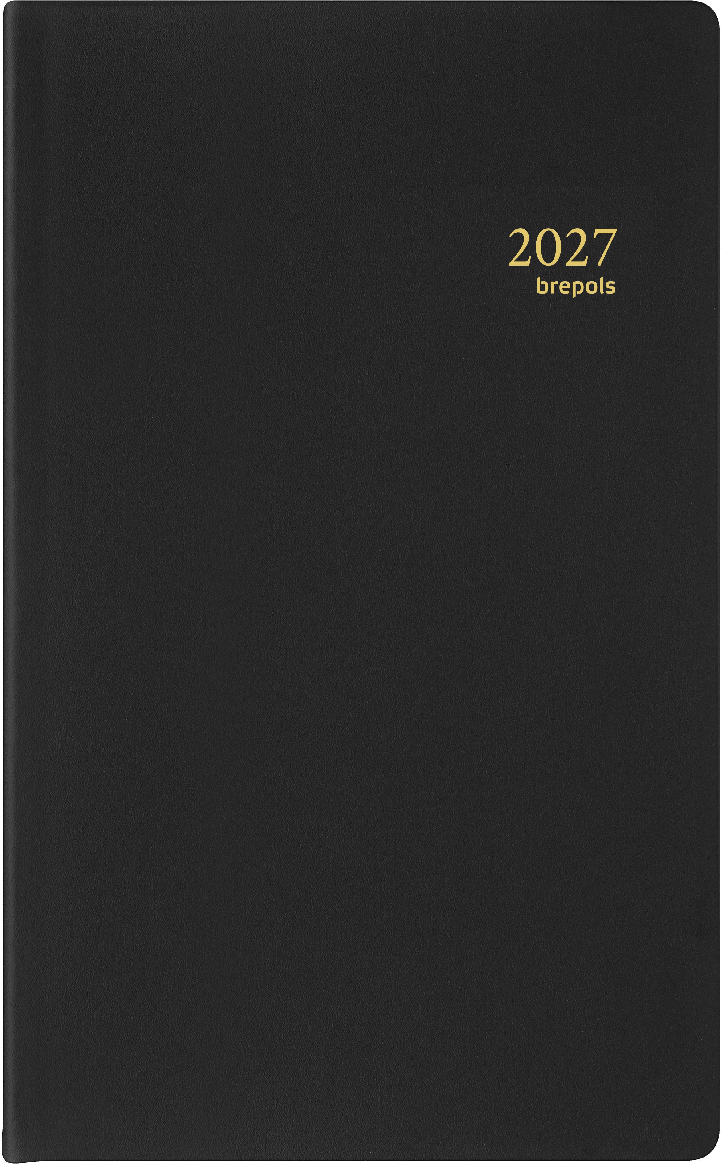 Brepols Breform Seta – Tagesagenda 2027, 1 Tag/1 Seite, 11,0 × 17,0 cm, schwarz