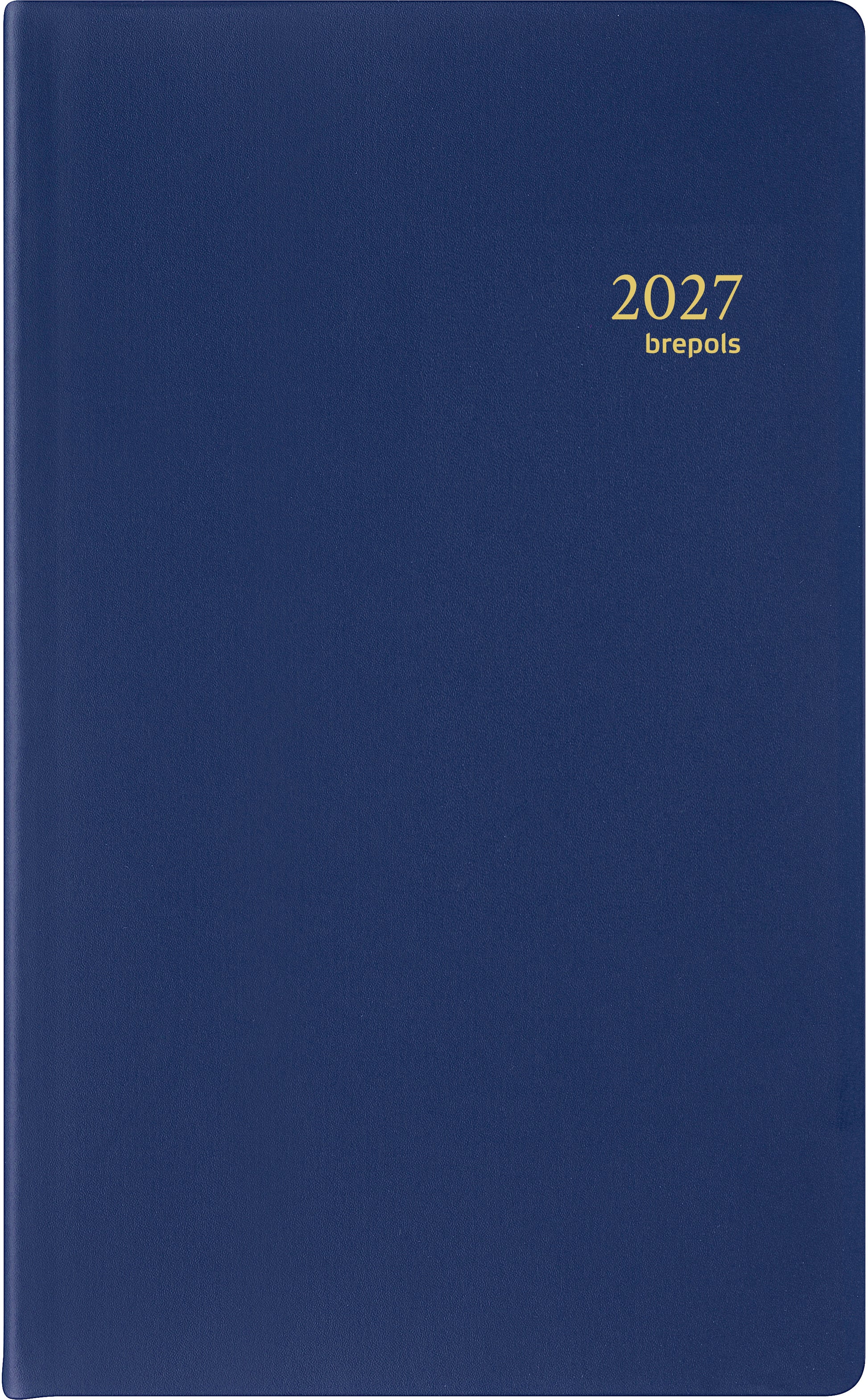 Brepols Breform Seta – Tagesagenda 2027, 1 Tag/1 Seite, 10,5 × 16,8 cm, blau