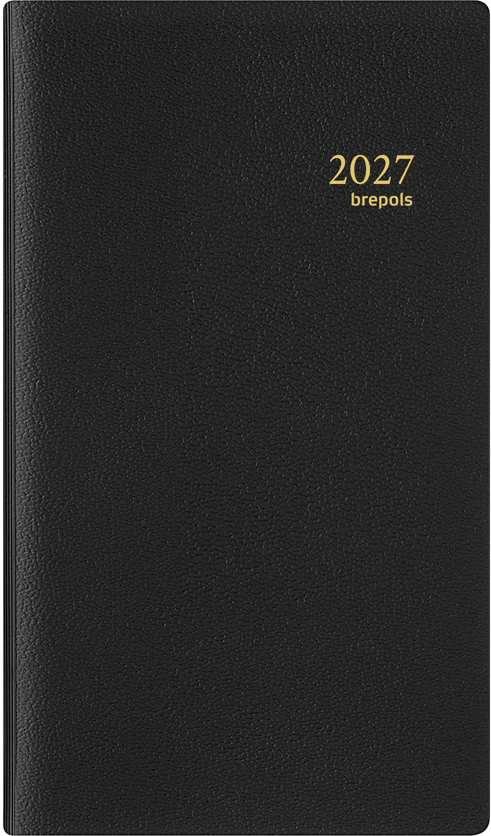 Brepols Notaplan Genova – Wochenagenda 2027, 1 Woche/1 Seite, 10 × 16,7 cm, schwarz