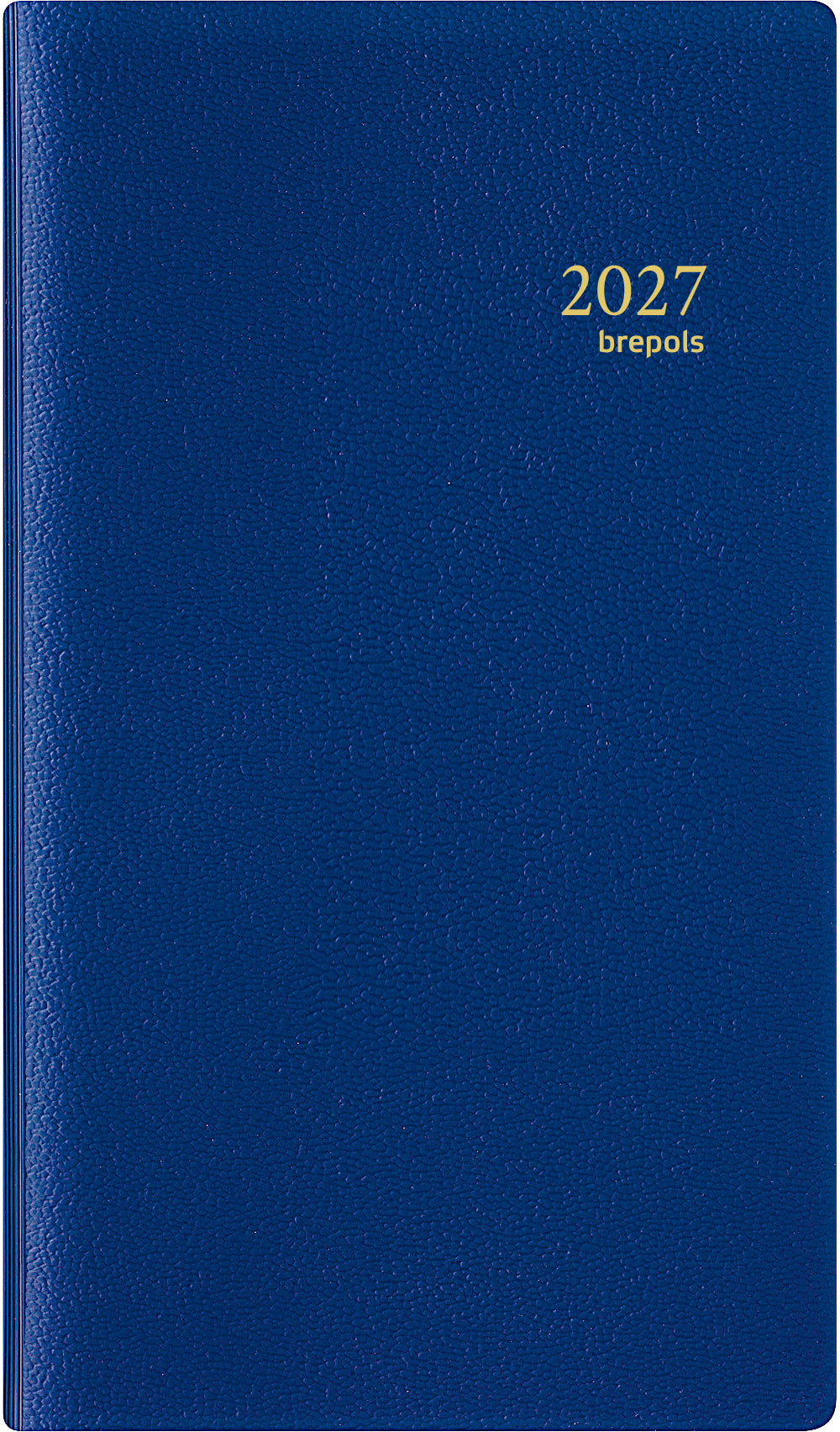 Brepols Notaplan Genova – Wochenagenda 2027, 1 Woche/1 Seite, 9,7 × 16,7 cm, Blau