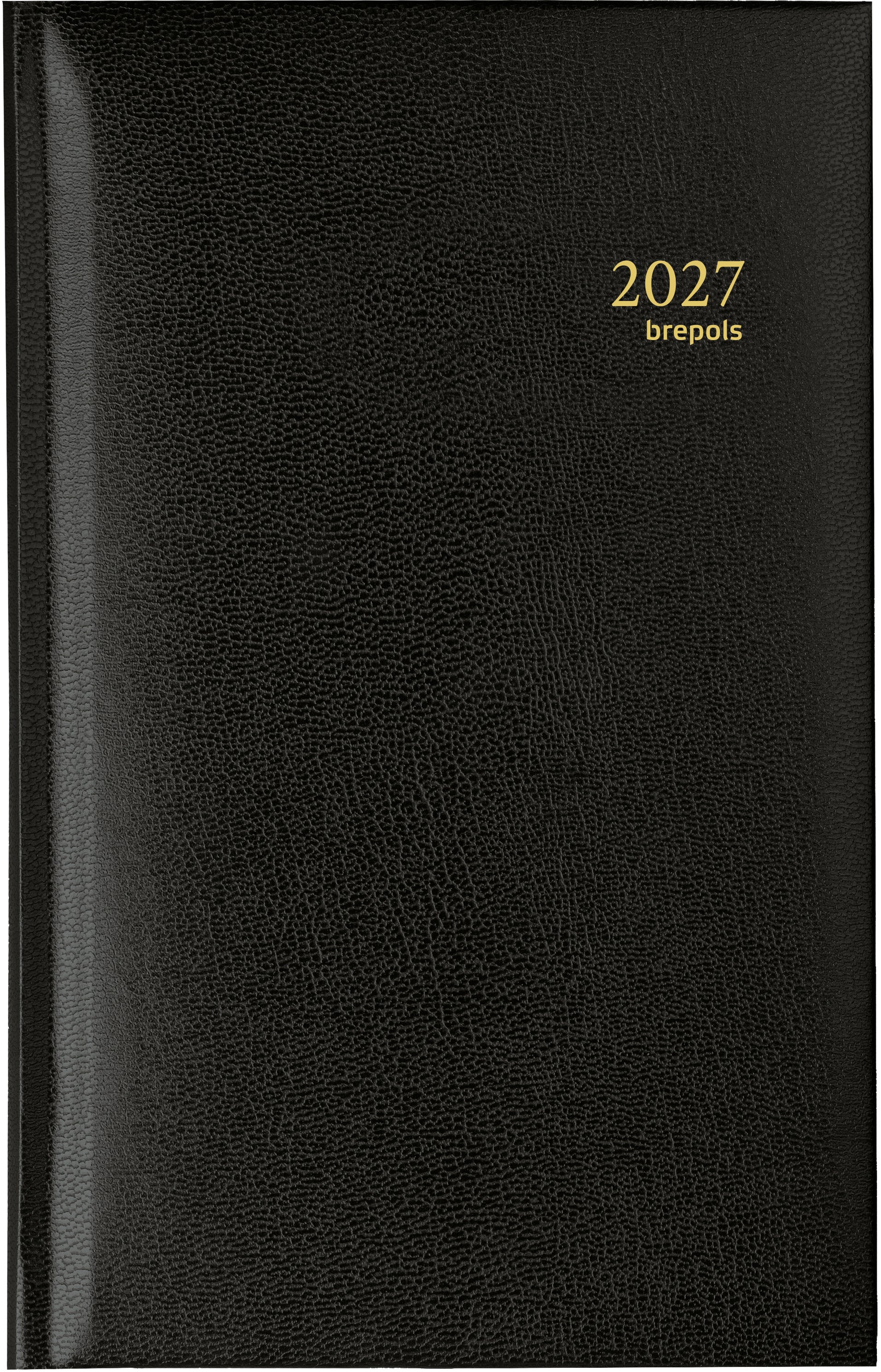 Brepols Interplan Lima – Wochenagenda 2027, 1 Woche/2 Seiten, 9,7 × 16,8 cm, Schwarz