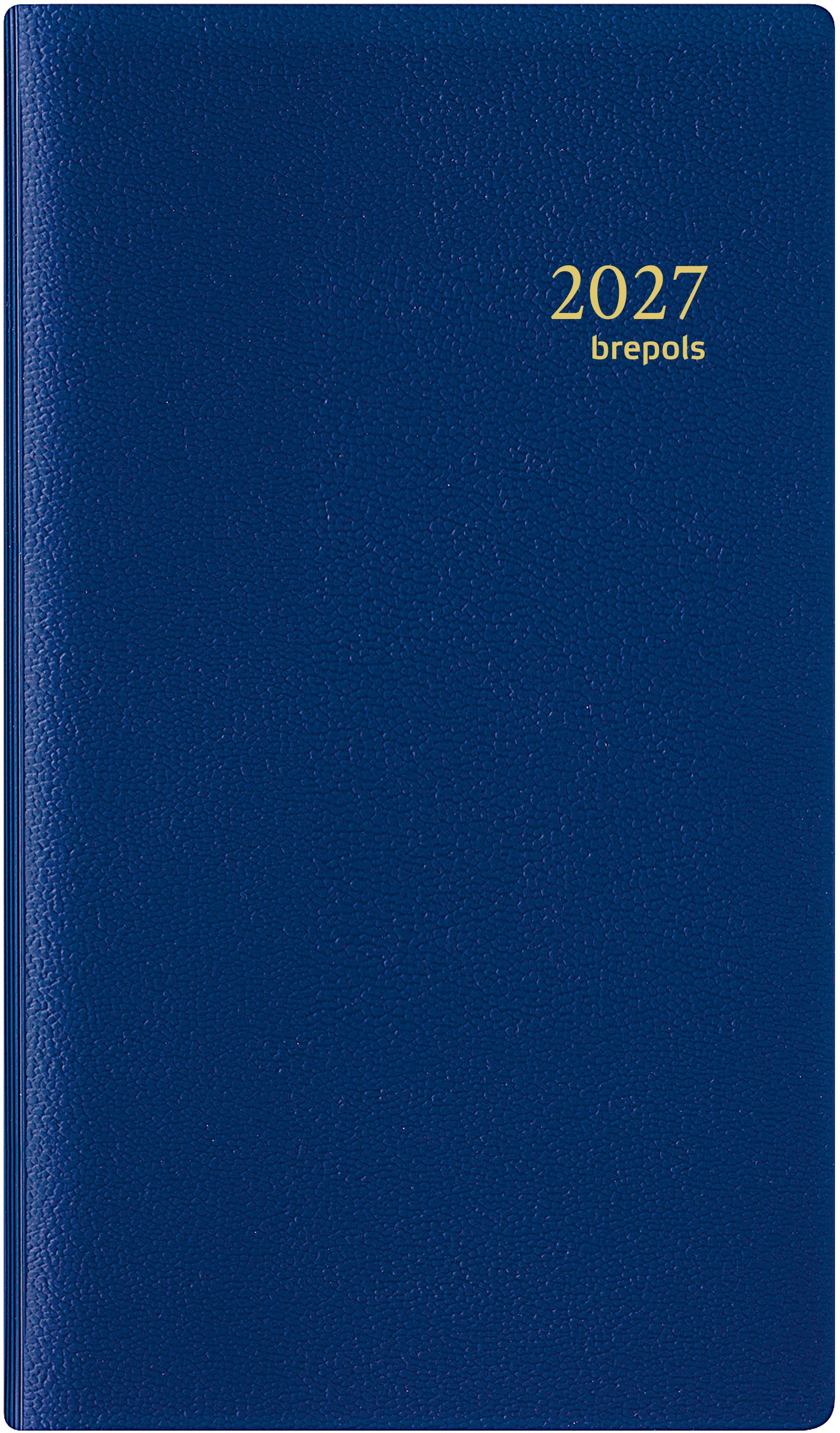 Brepols Interplan Genova – Wochenagenda 2027, 1 Woche/2 Seiten, 10,0 × 16,7 cm, Blau