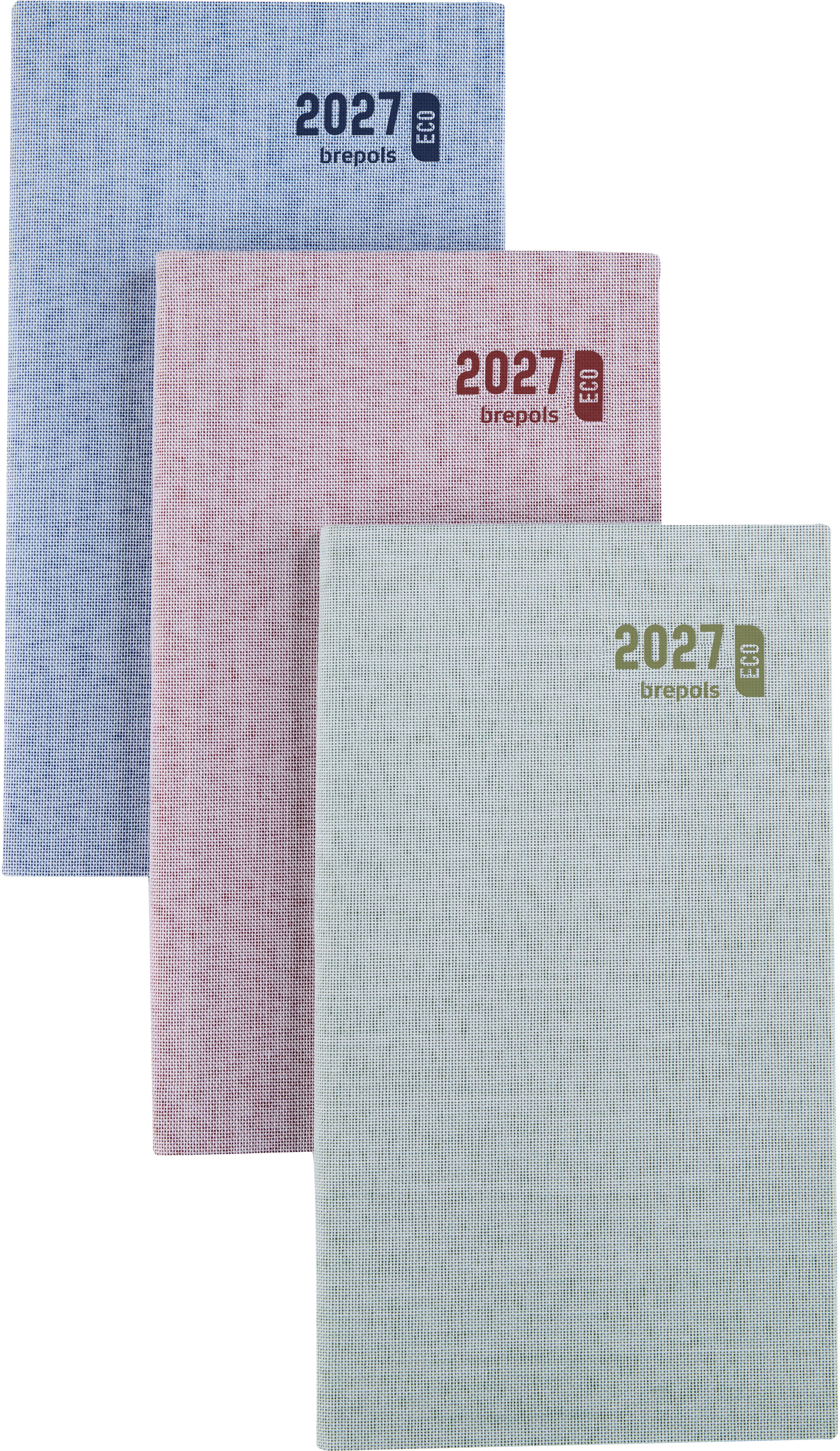 Brepols Interplan Toile – Wochenagenda 2027, 1 Woche/2 Seiten, 9,5 × 16,8 cm