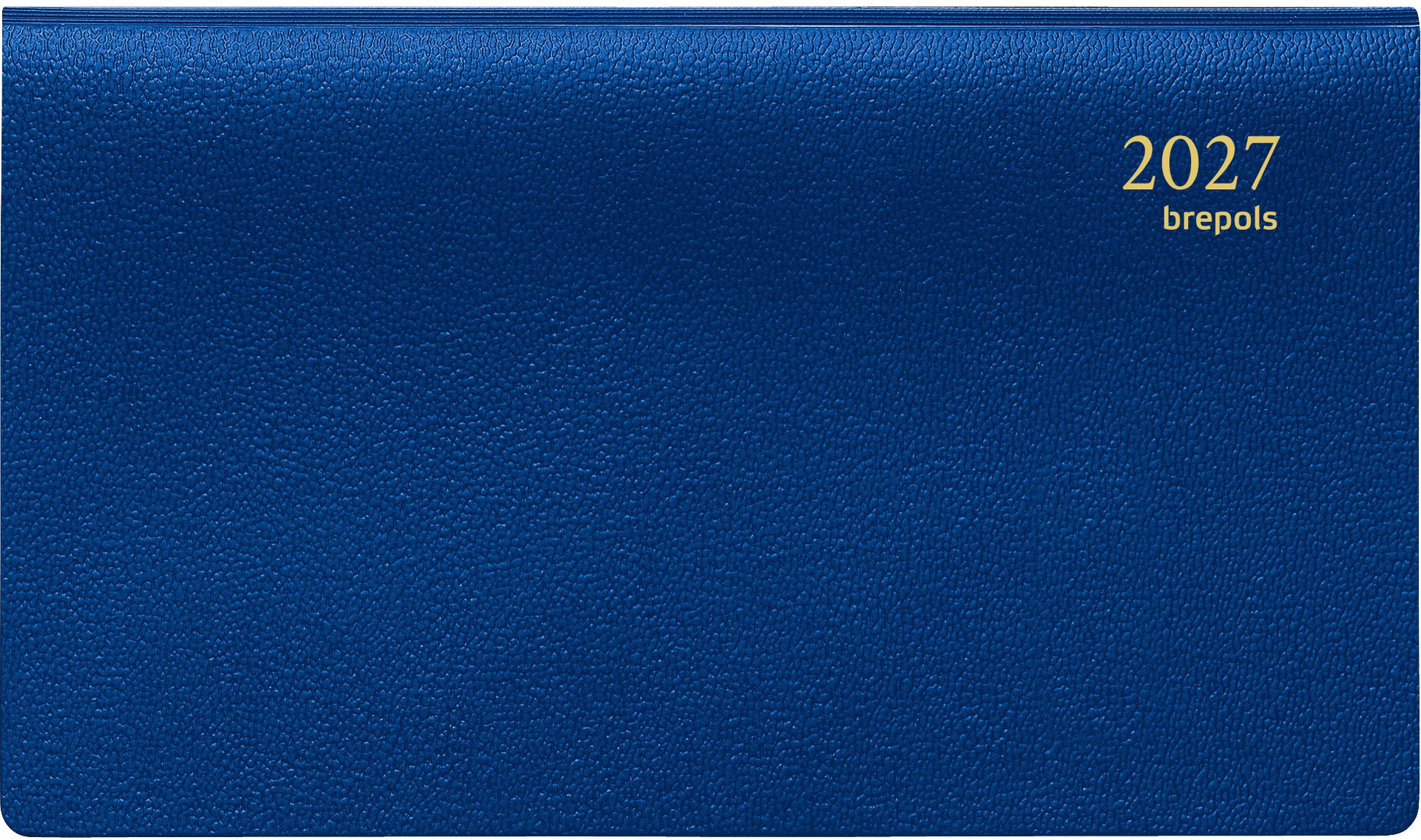 Brepols Omniplan Genova – Wochenagenda 2027, 1 Woche/2 Seiten, 10,0 × 16,7 cm, blau
