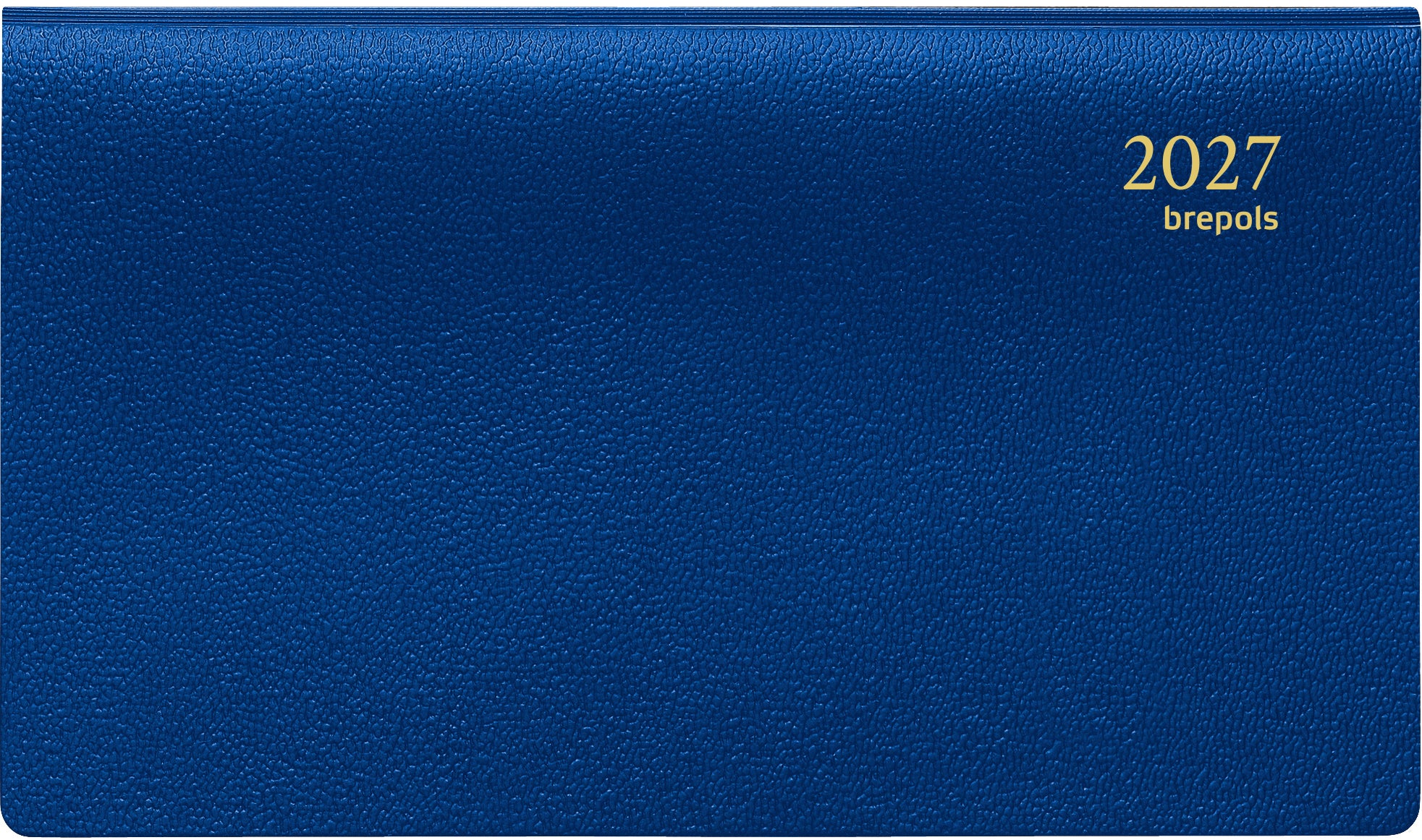 Brepols Omniplan Genova – Wochenagenda 2027, 1 Woche/2 Seiten, 10,0 × 16,7 cm, blau