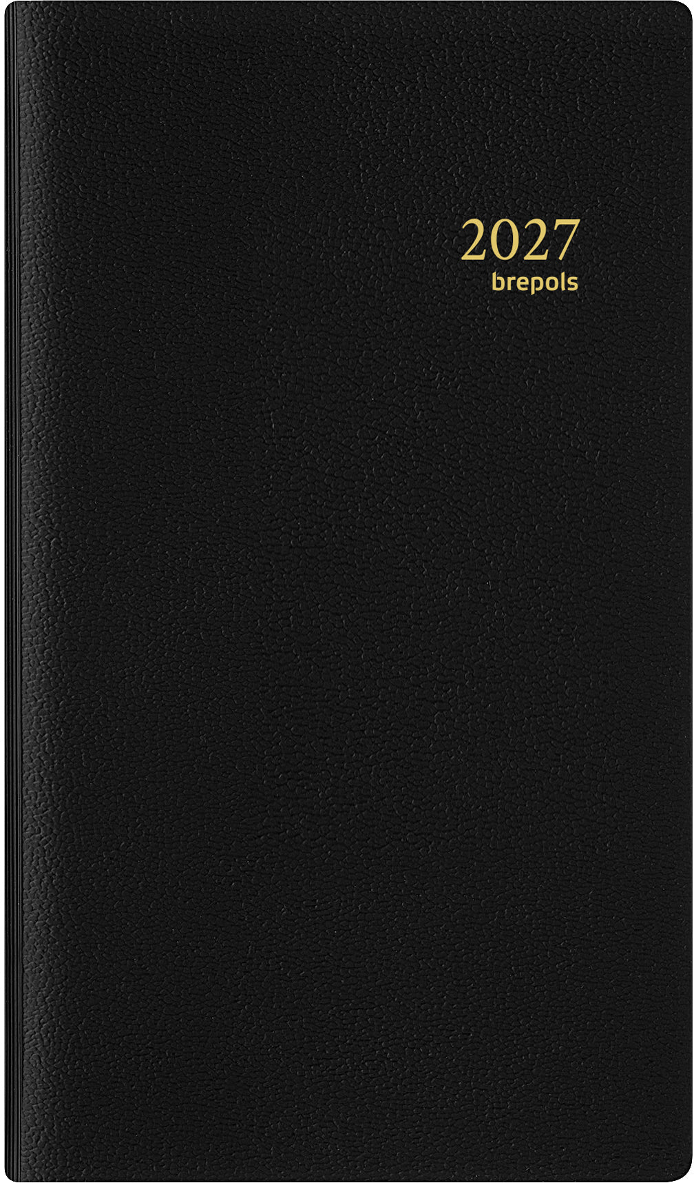 Brepols Breplan Genova Pla – Wochenagenda 2027, 1 Woche/1 Seite, 10 × 16,5 cm, Schwarz