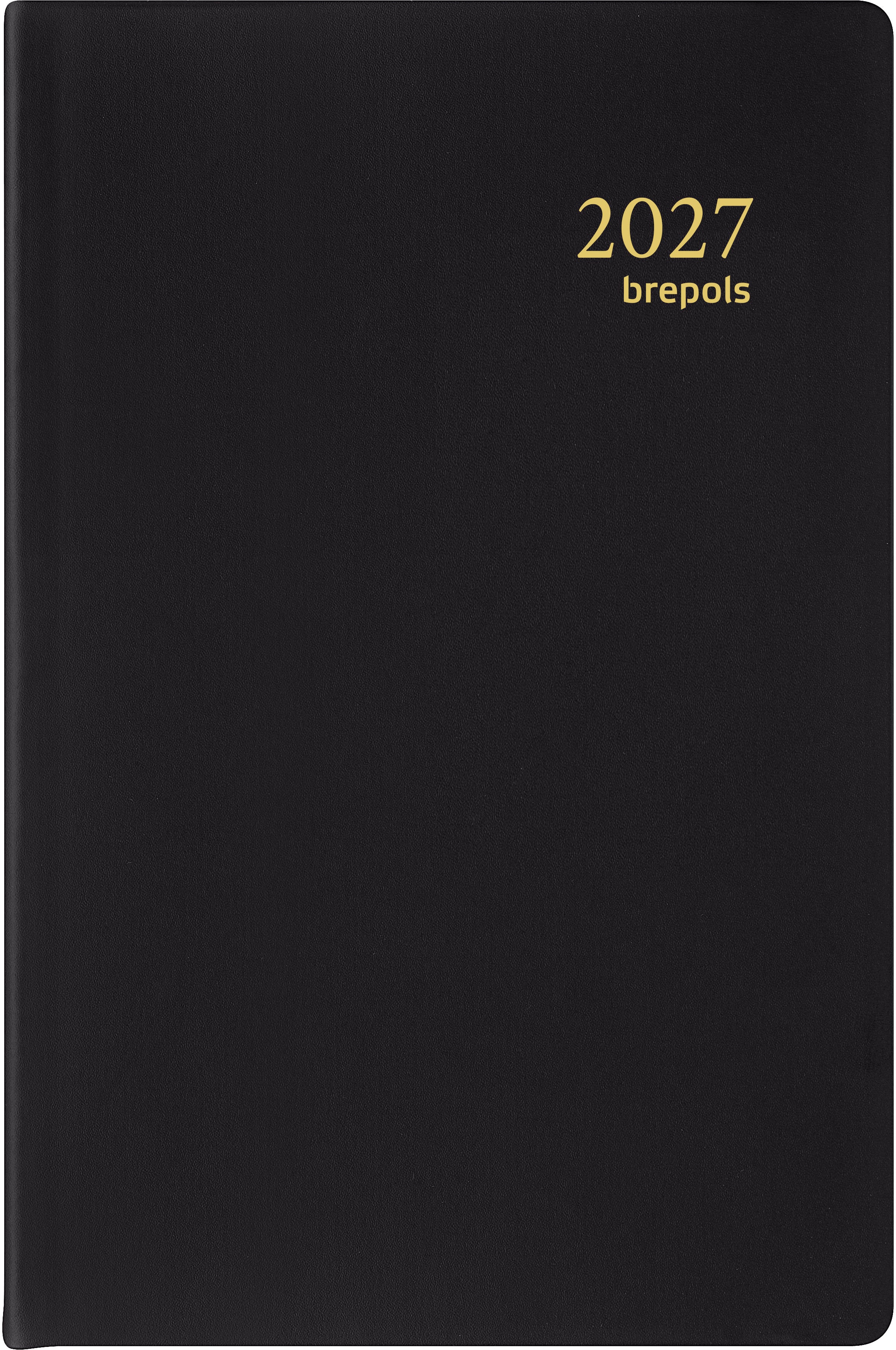 Brepols Delta 834 Seta – Wochenagenda 2027, 1 Woche/2 Seiten, 8,5 × 12,5 cm, Schwarz