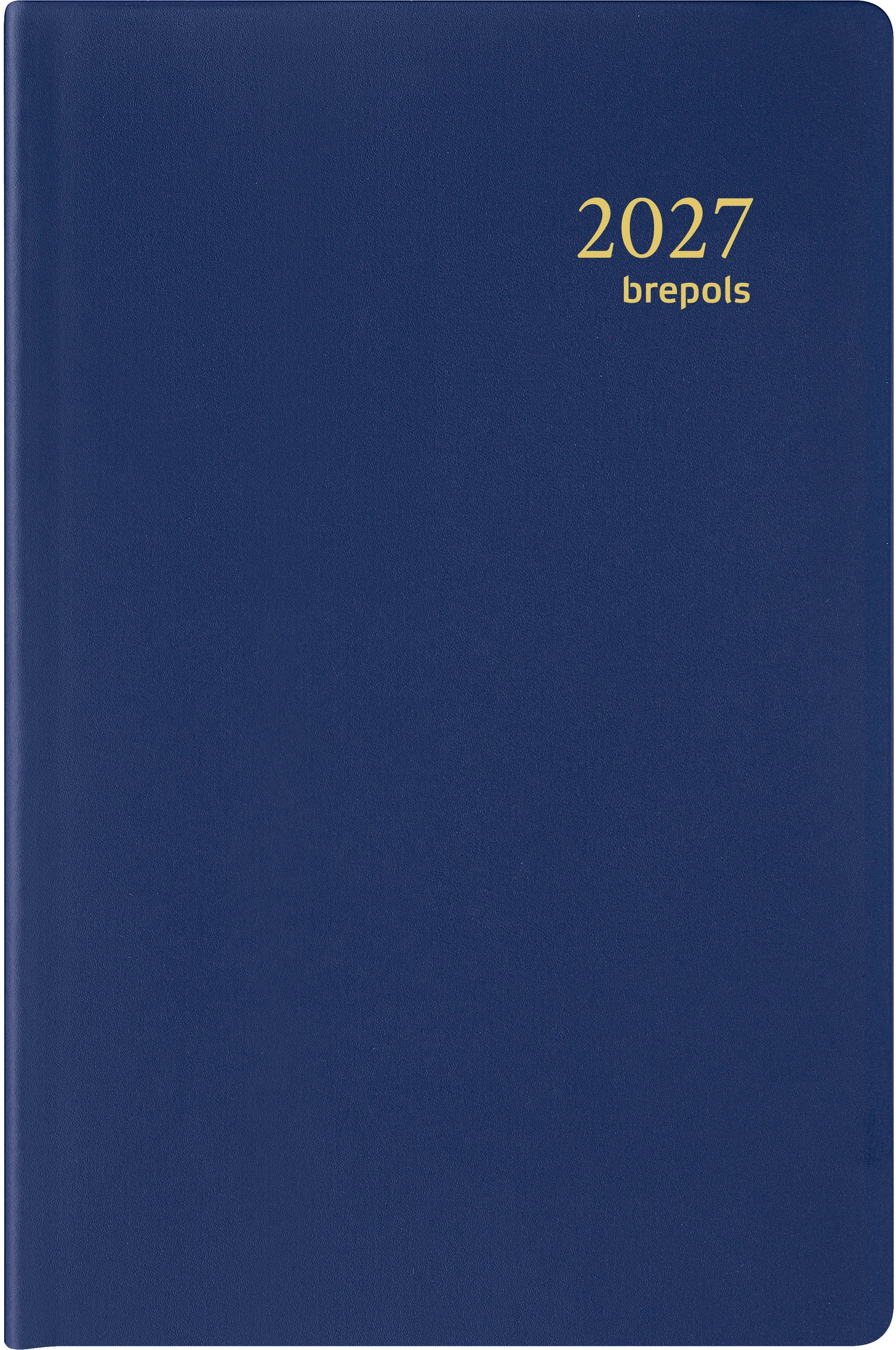 Brepols Delta Seta – Wochenagenda 2027, 1 Woche/2 Seiten, 8,5 × 12,5 cm, Blau