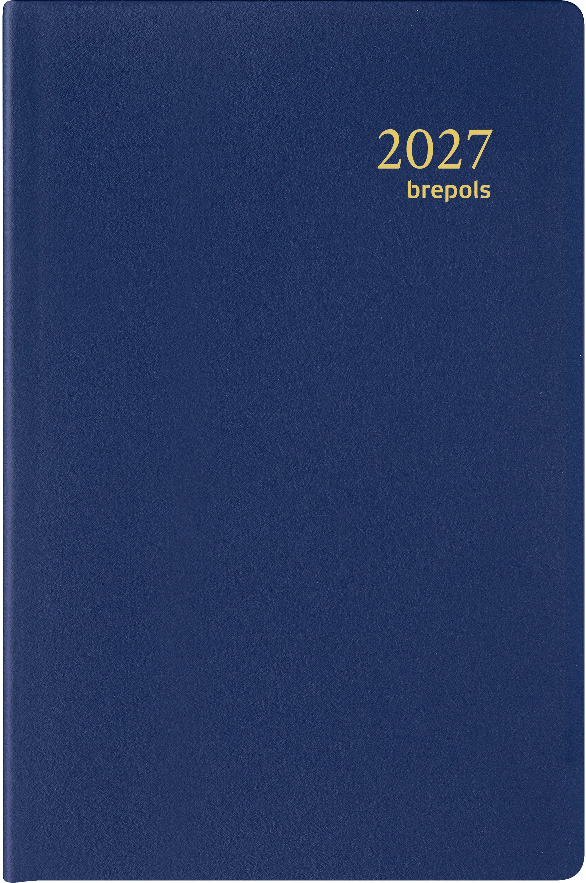 Brepols Delta Seta – Wochenagenda 2027, 1 Woche/2 Seiten, 8,5 × 12,5 cm, Blau