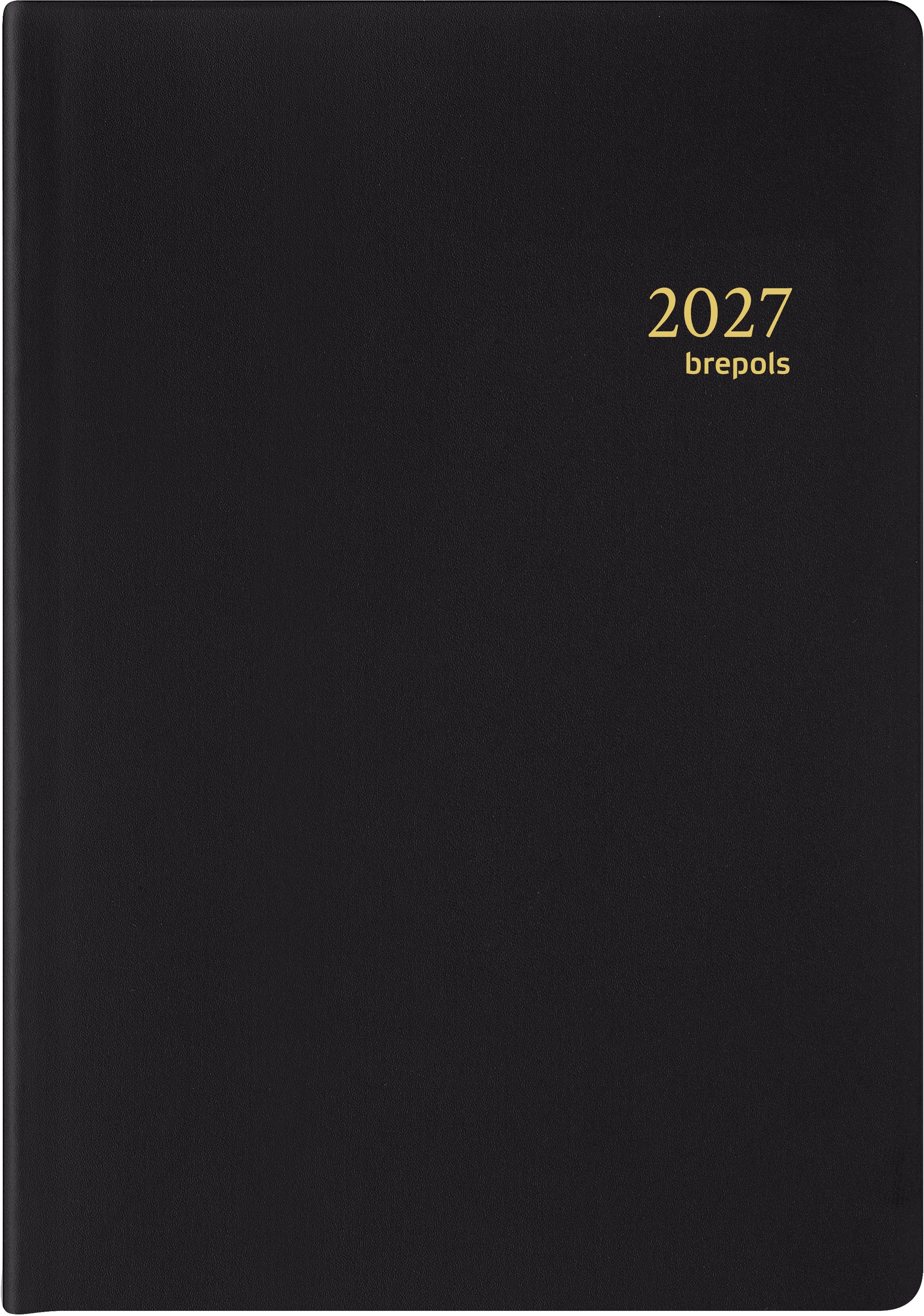 Brepols Armada – Wochenagenda 2027, 1 Woche/2 Seiten, 7,5 × 10,8 cm, Schwarz
